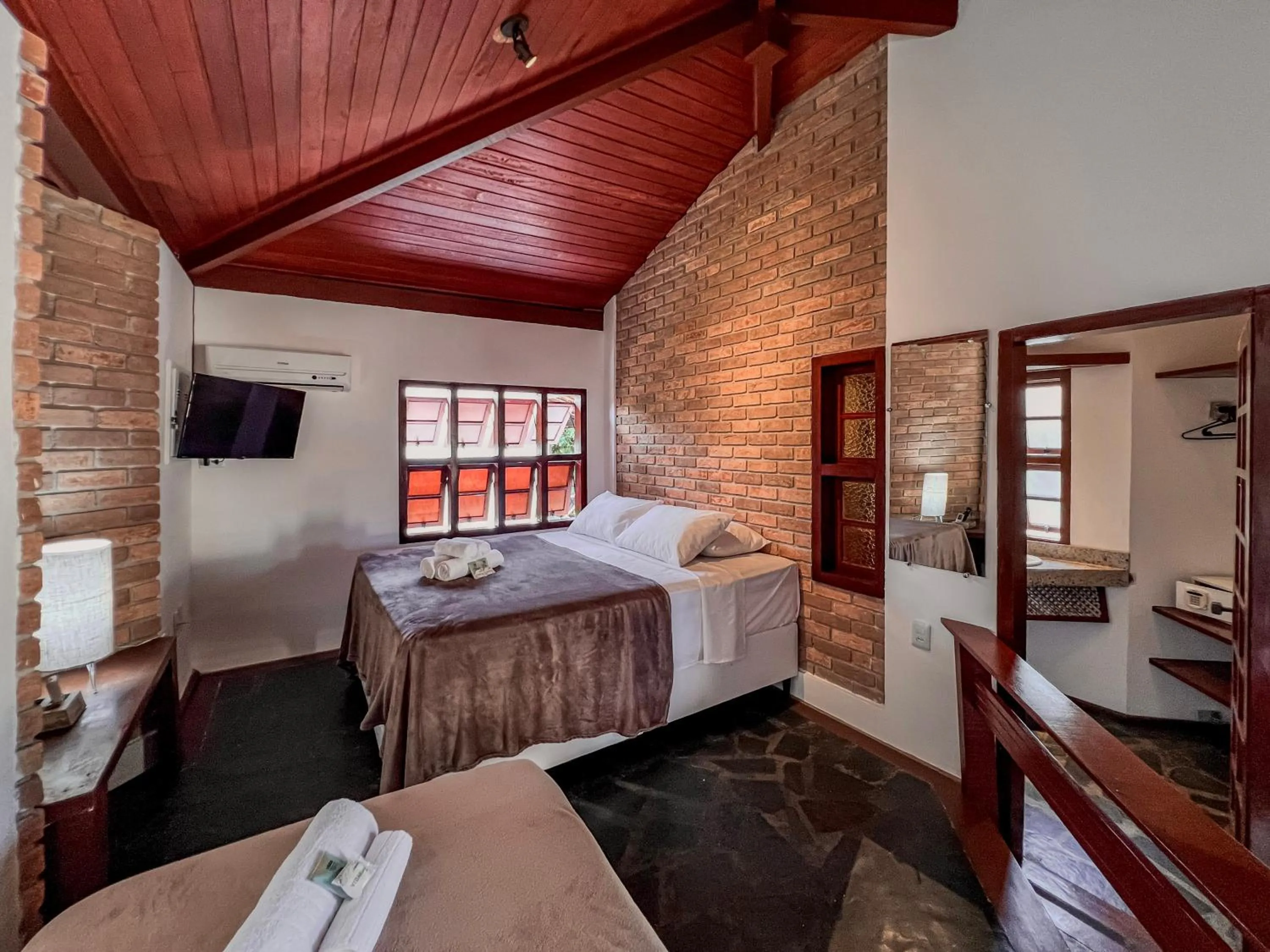 Bed in Pousada Arraial Candeia