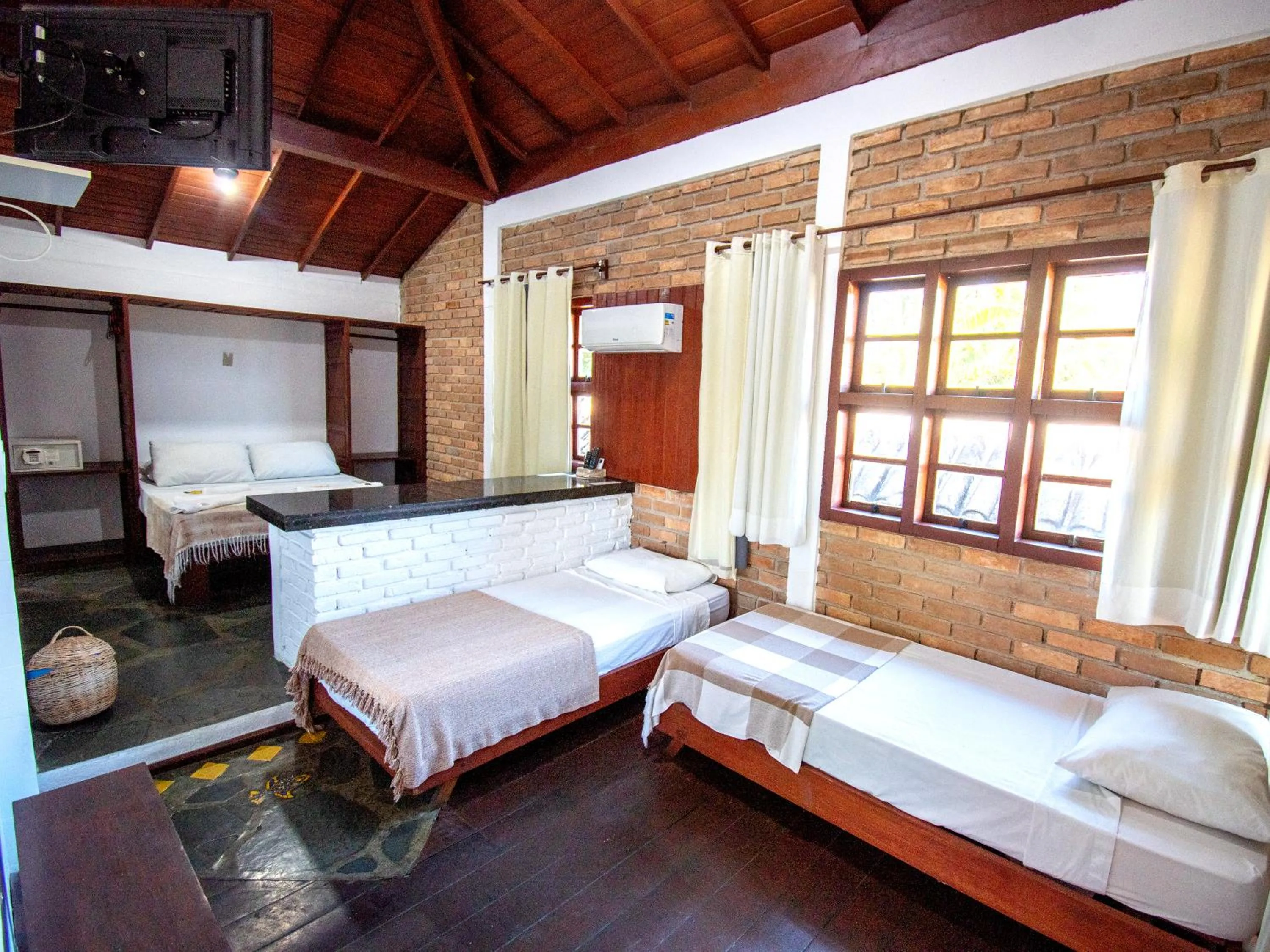 Bed in Pousada Arraial Candeia