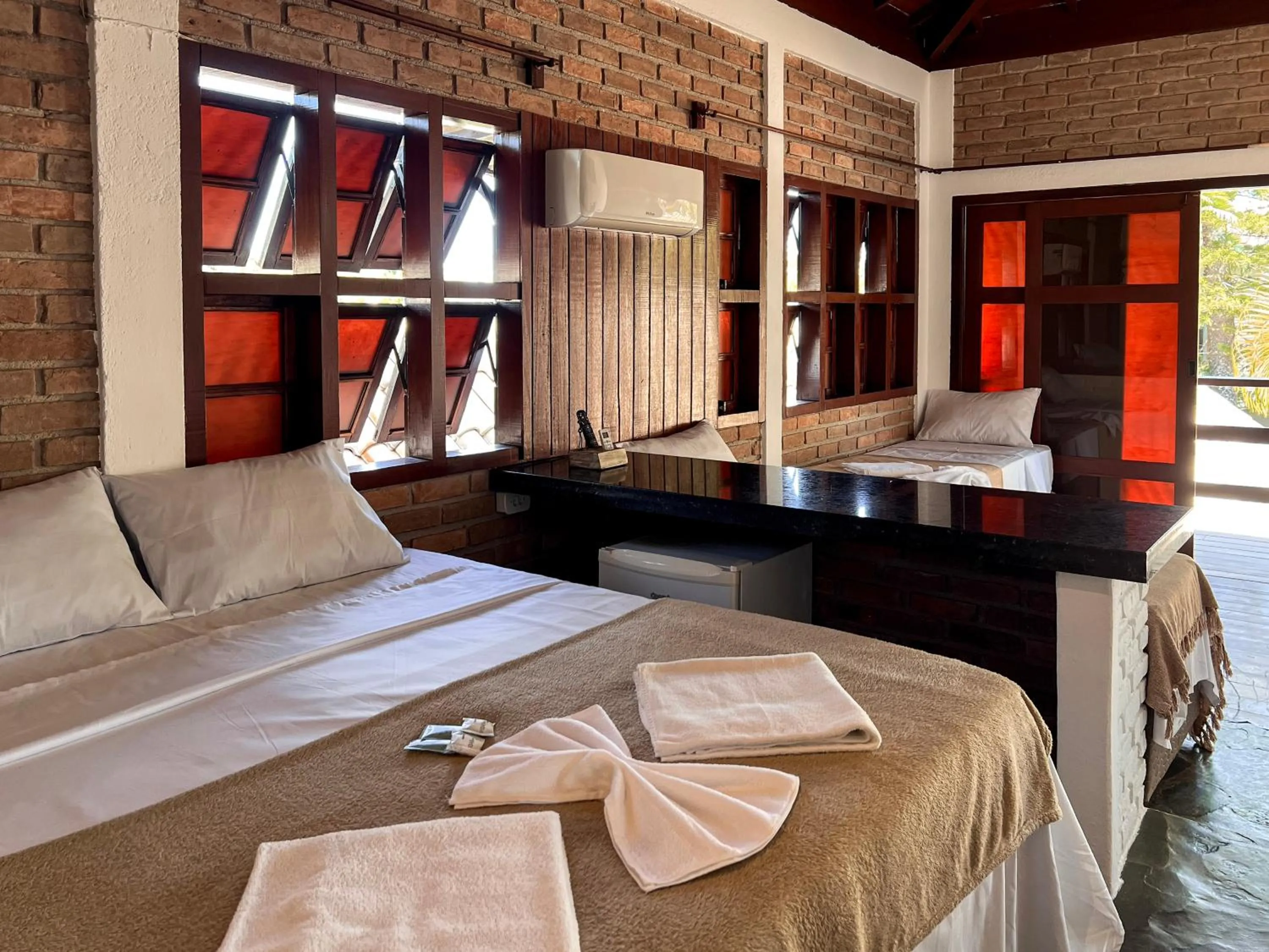 Bed in Pousada Arraial Candeia