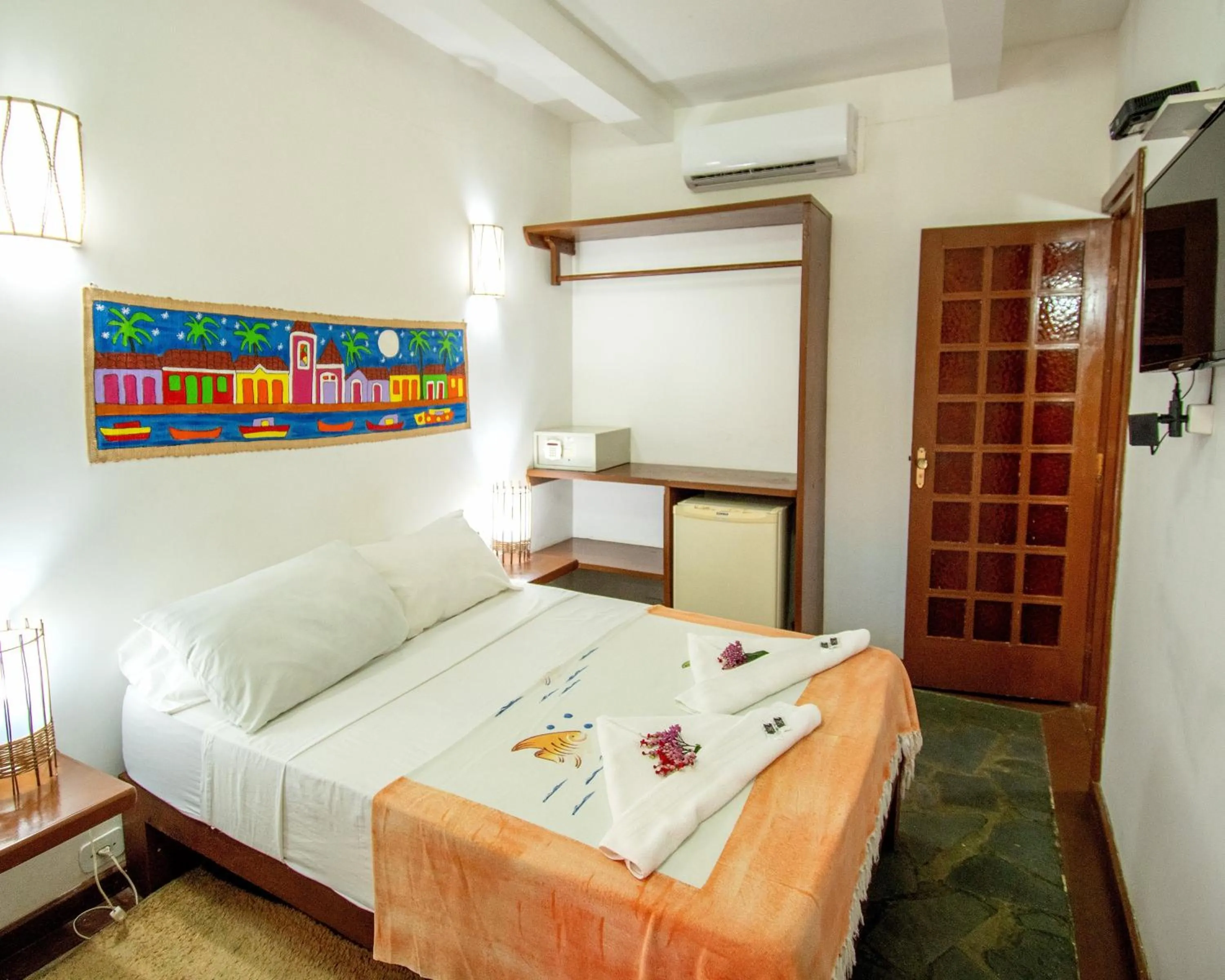 Bed in Pousada Arraial Candeia