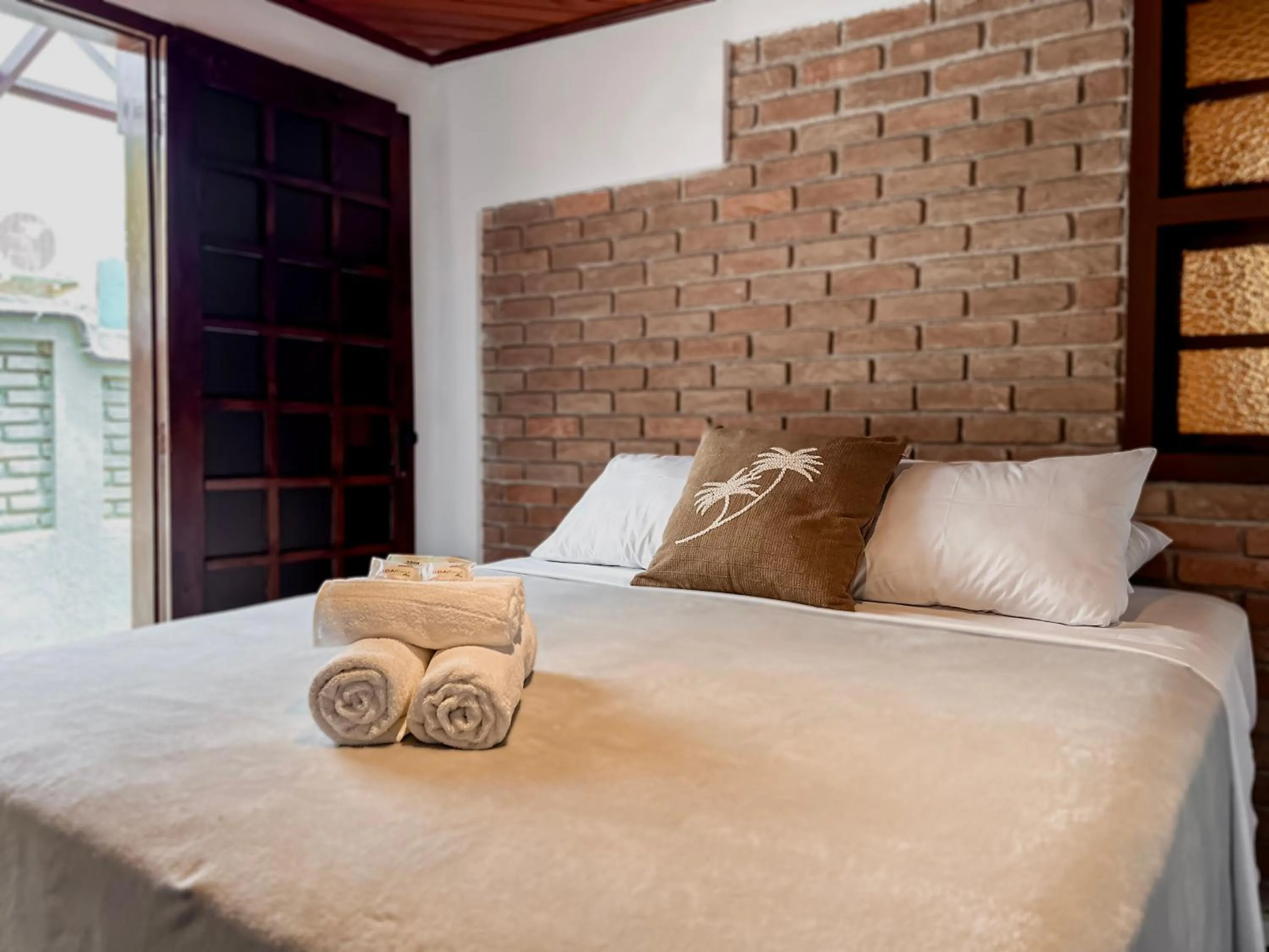Bed in Pousada Arraial Candeia
