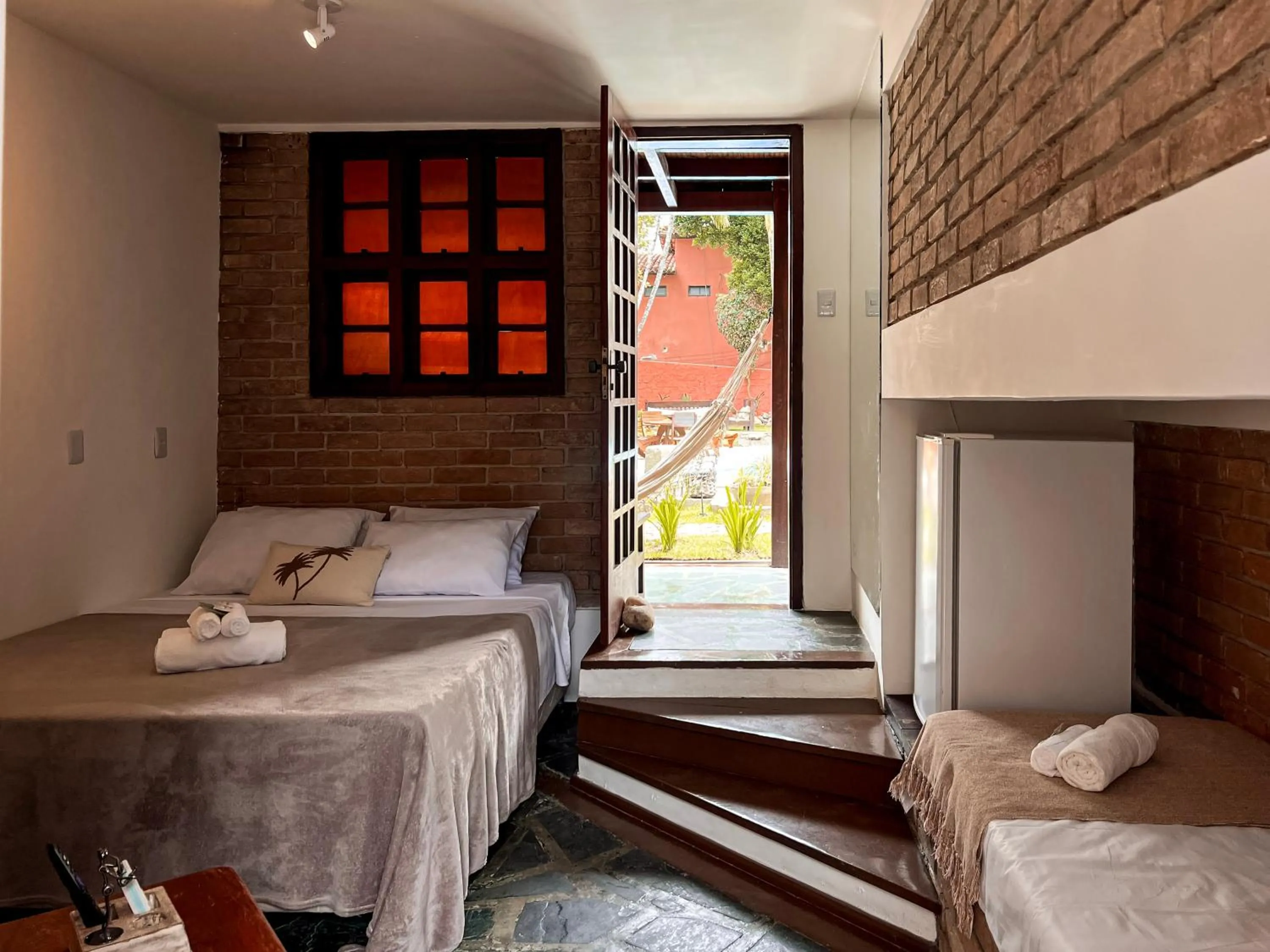 Bed in Pousada Arraial Candeia