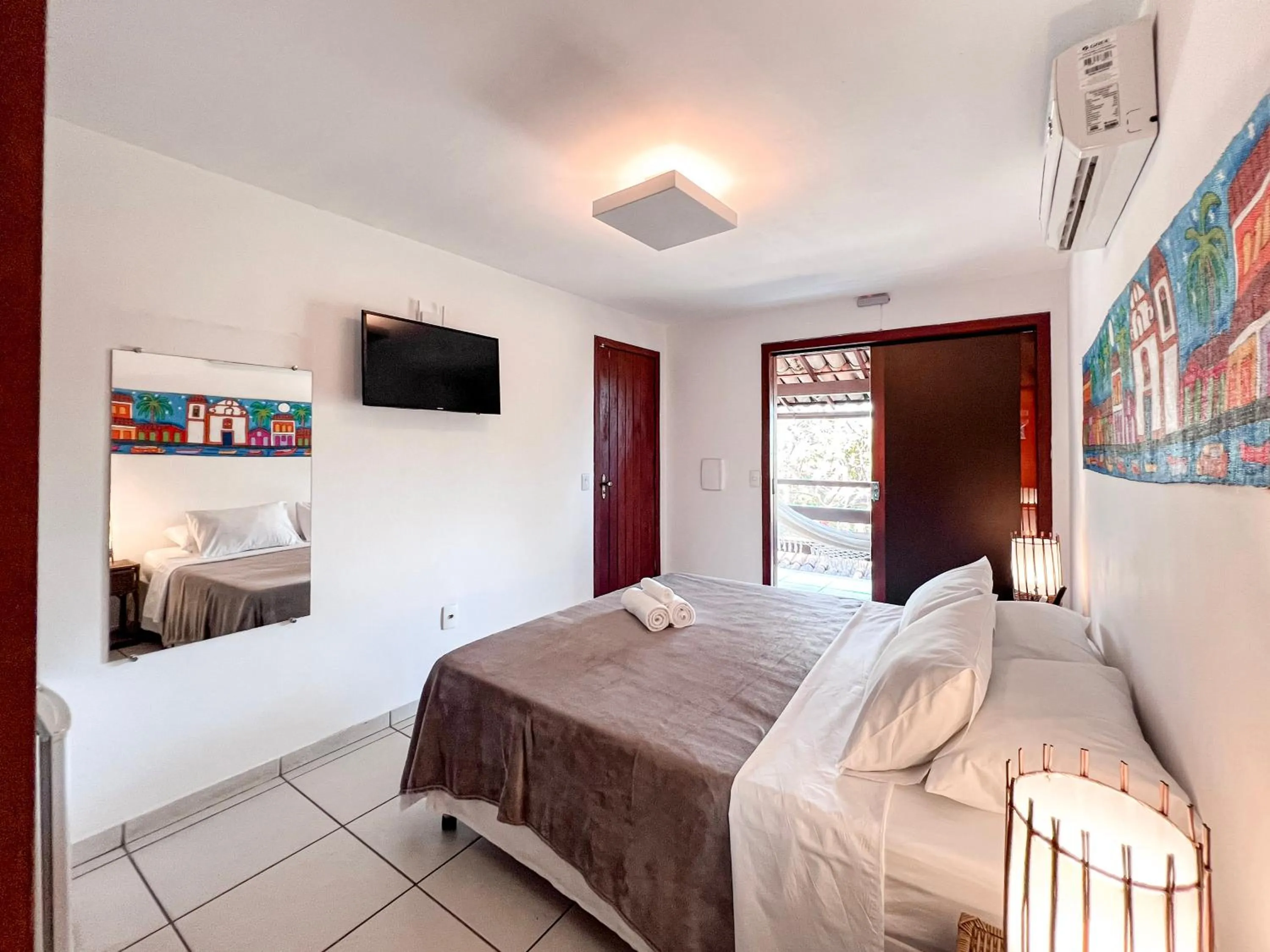 Bed in Pousada Arraial Candeia