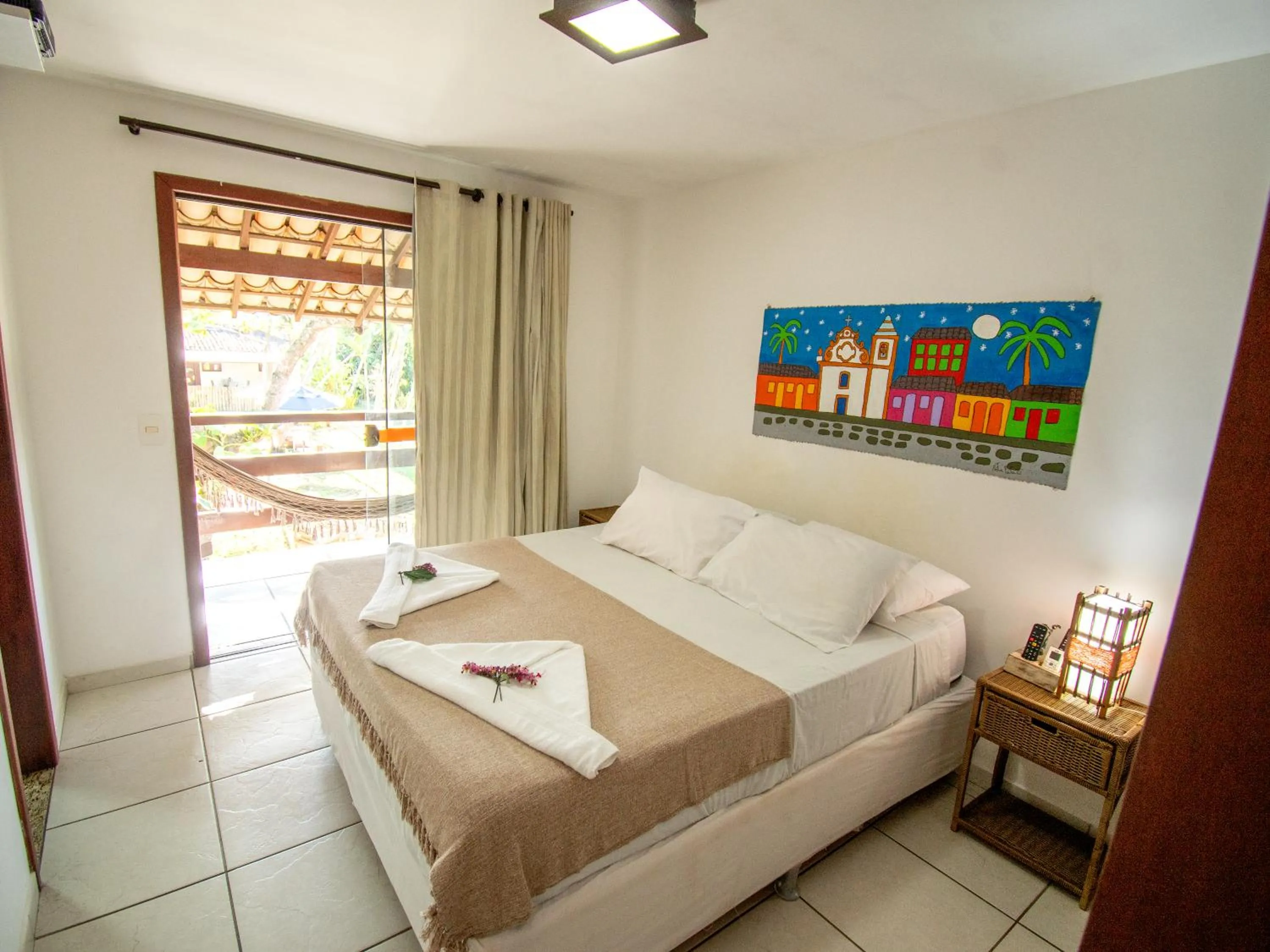 Bed in Pousada Arraial Candeia