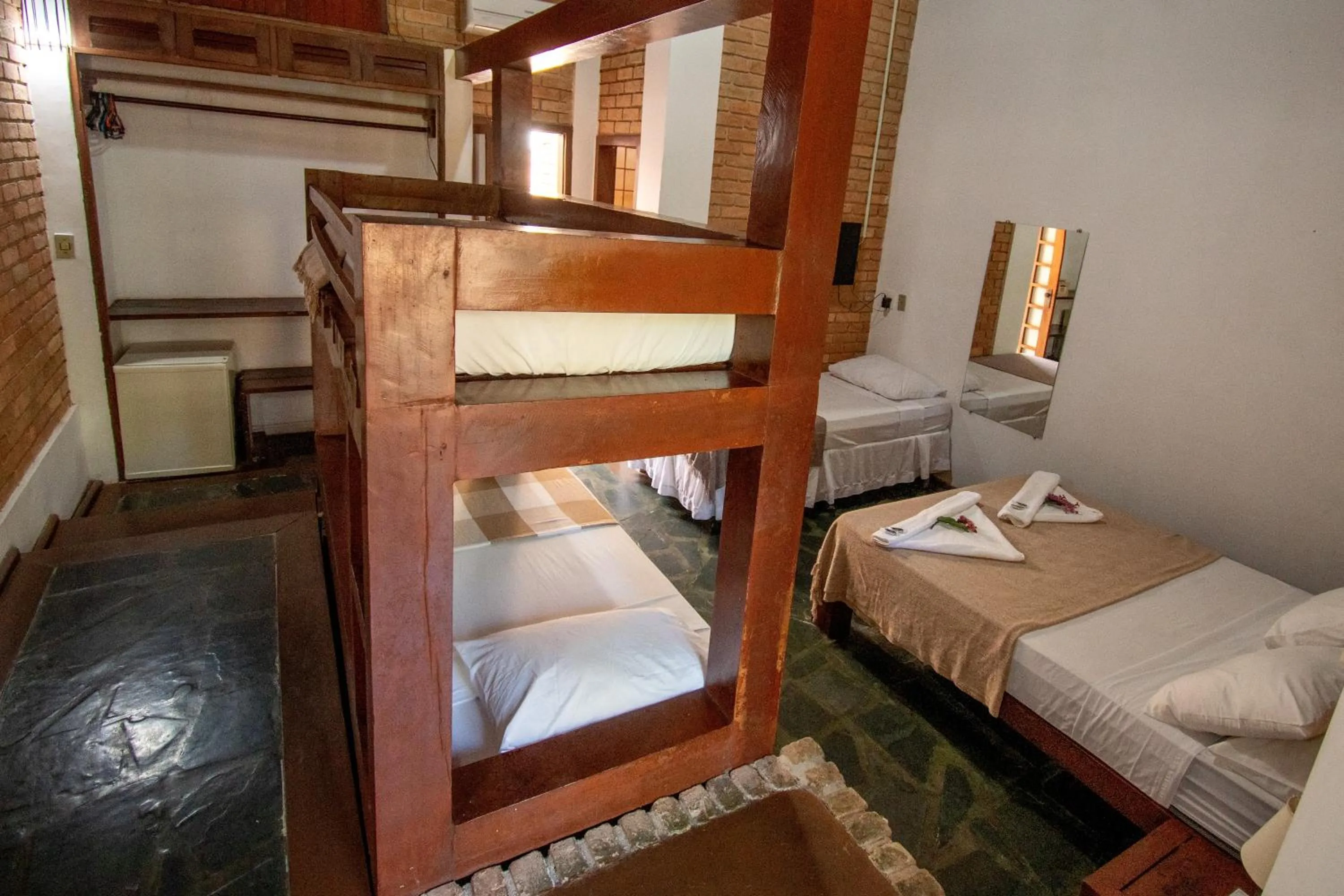 Bed in Pousada Arraial Candeia