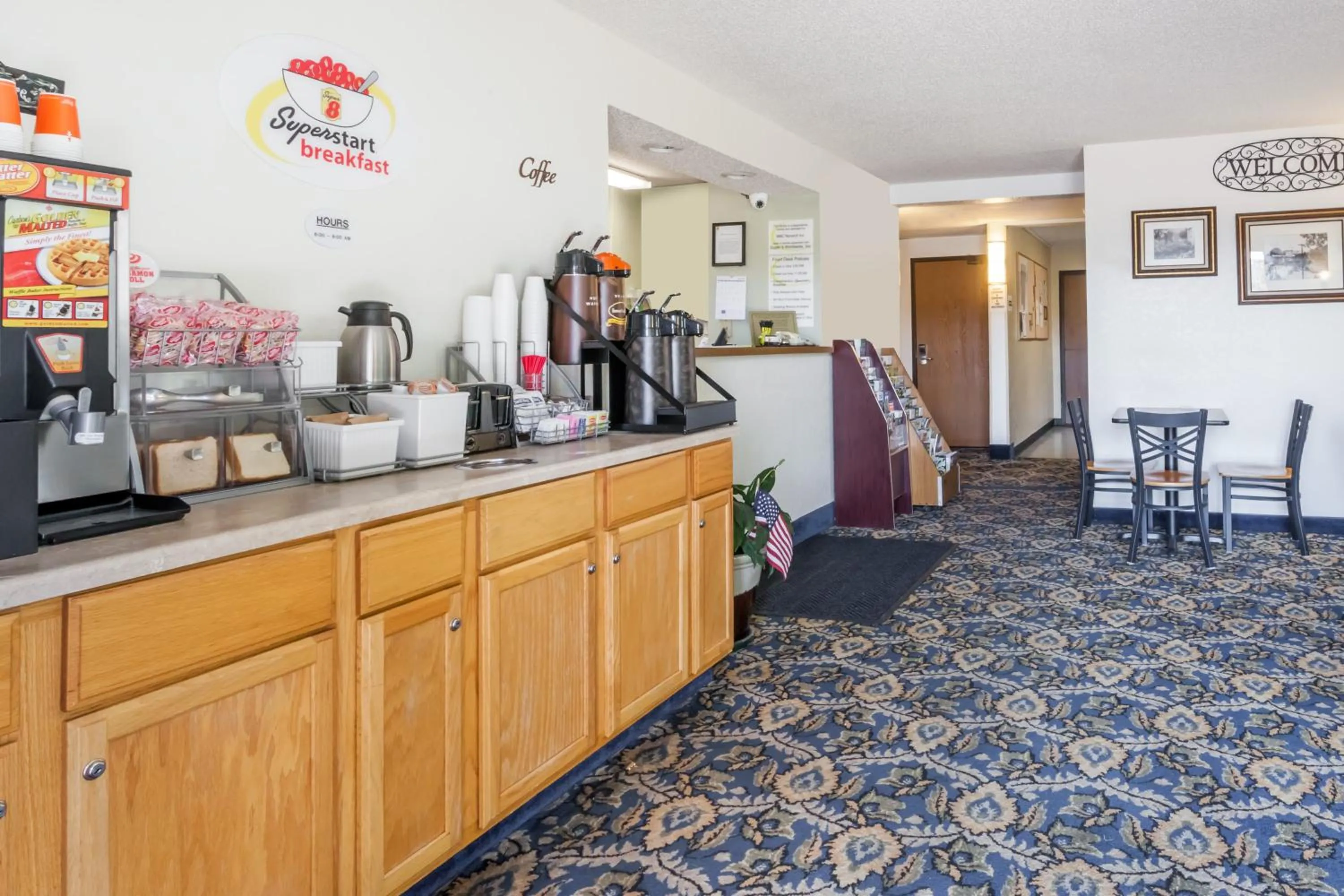 Continental breakfast in Super 8 by Wyndham Norwich