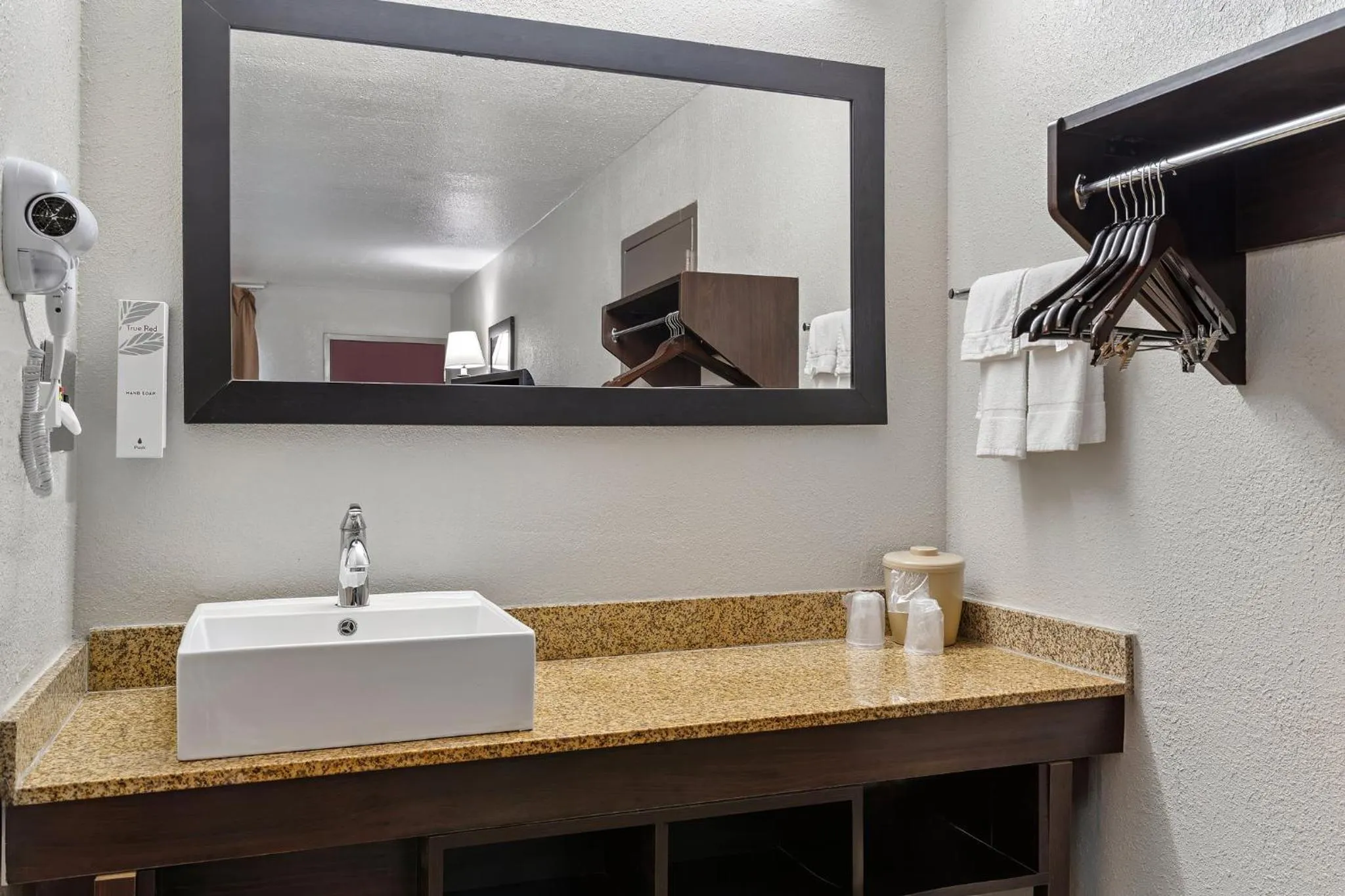 Bathroom in Red Roof Inn Wilmington NC