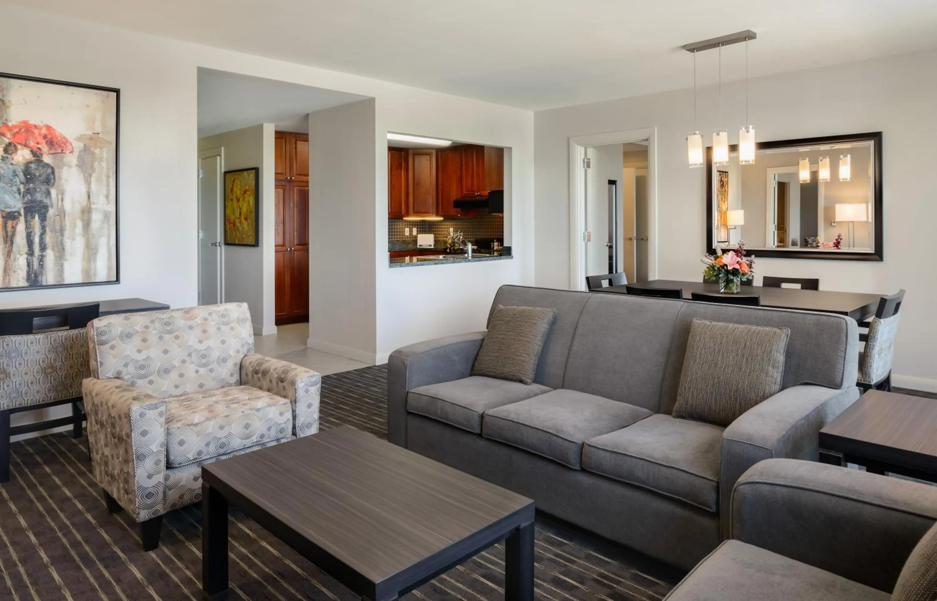 Living room in Broadway Plaza, Trademark Collection by Wyndham