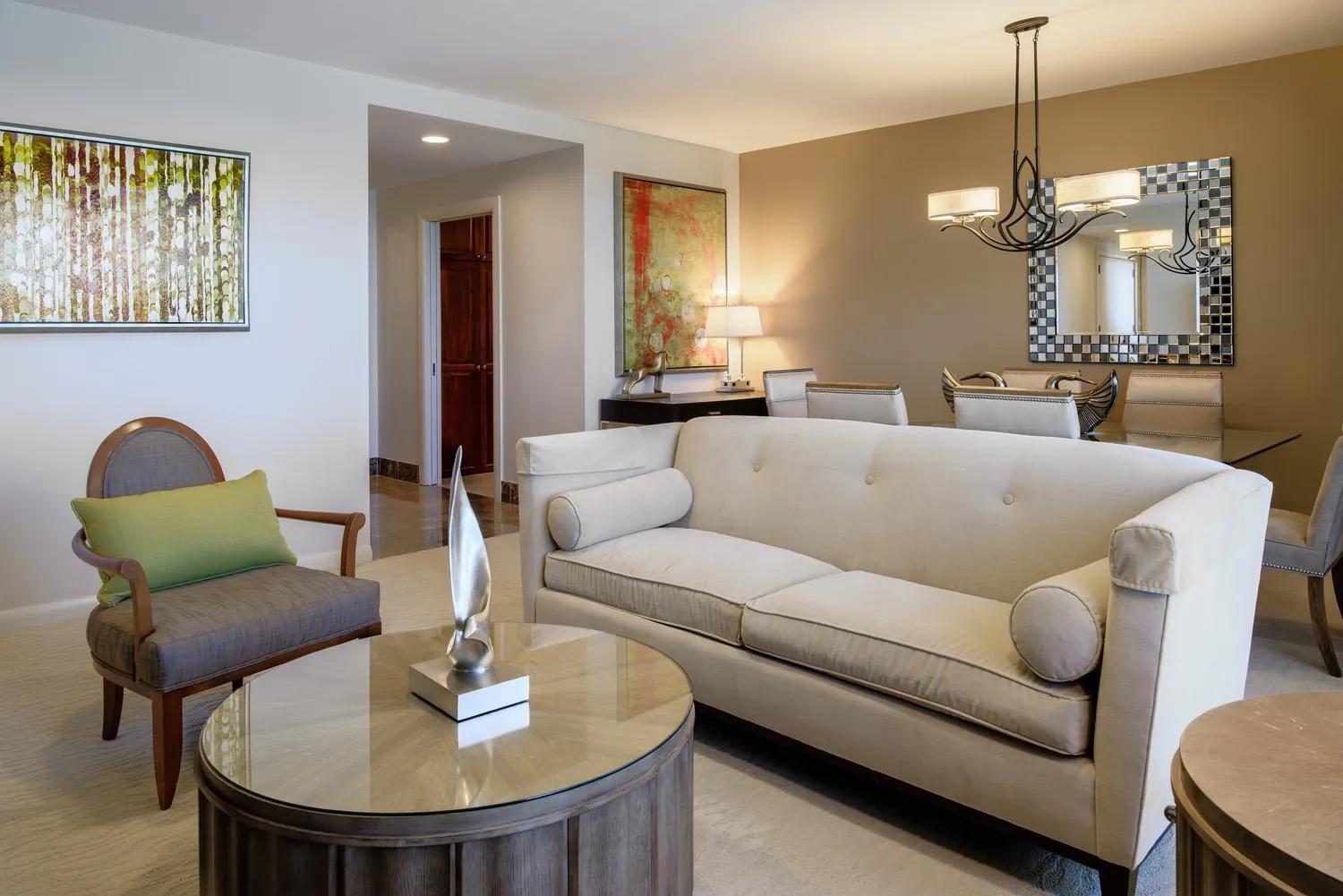 Living room in Broadway Plaza, Trademark Collection by Wyndham