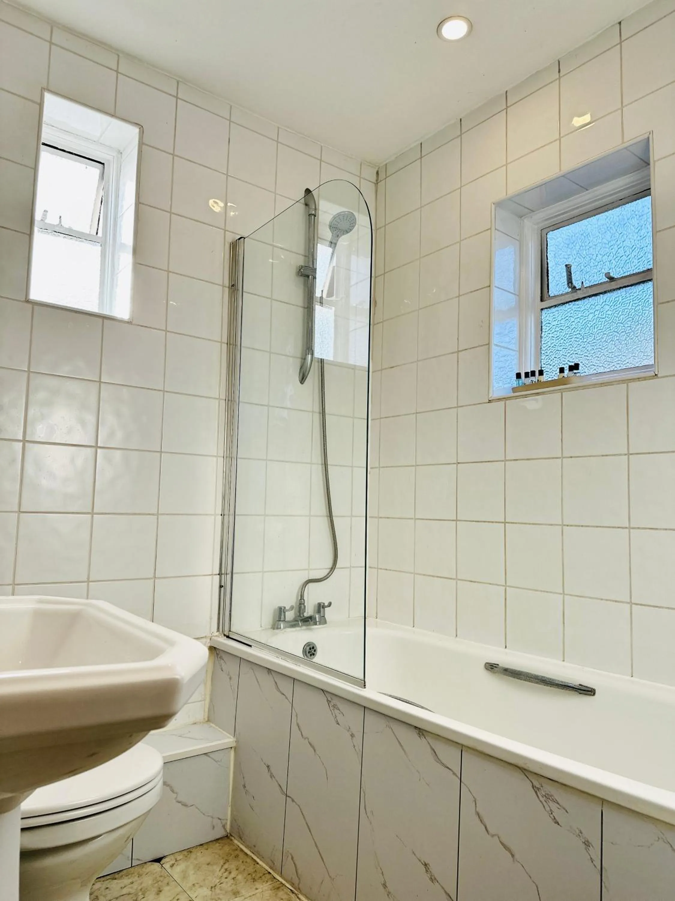 Bathroom in Crown Hotel - Stone, Near Stoke-On-Trent by OYO