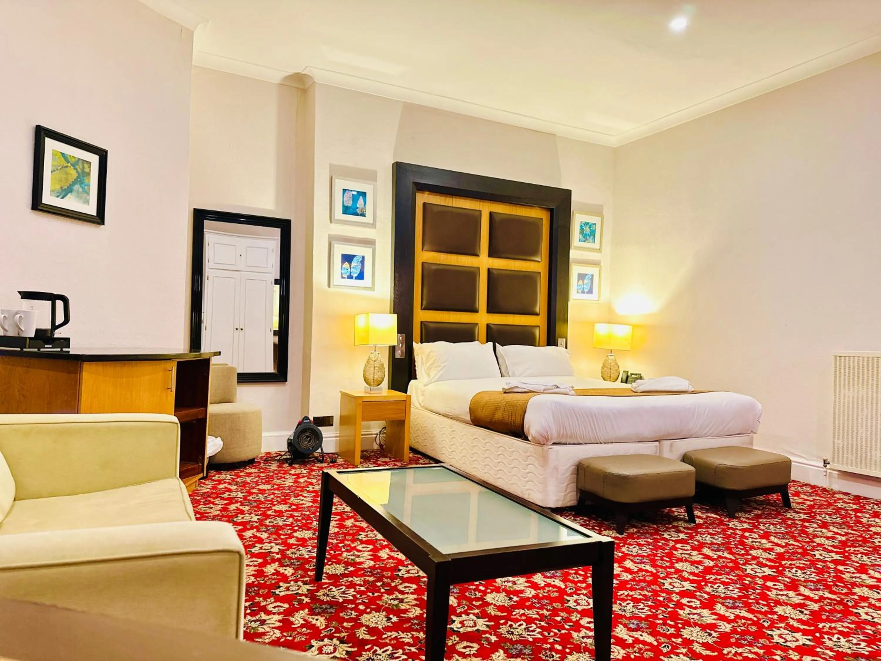 Bedroom, Bed in Crown Hotel - Stone, Near Stoke-On-Trent by OYO