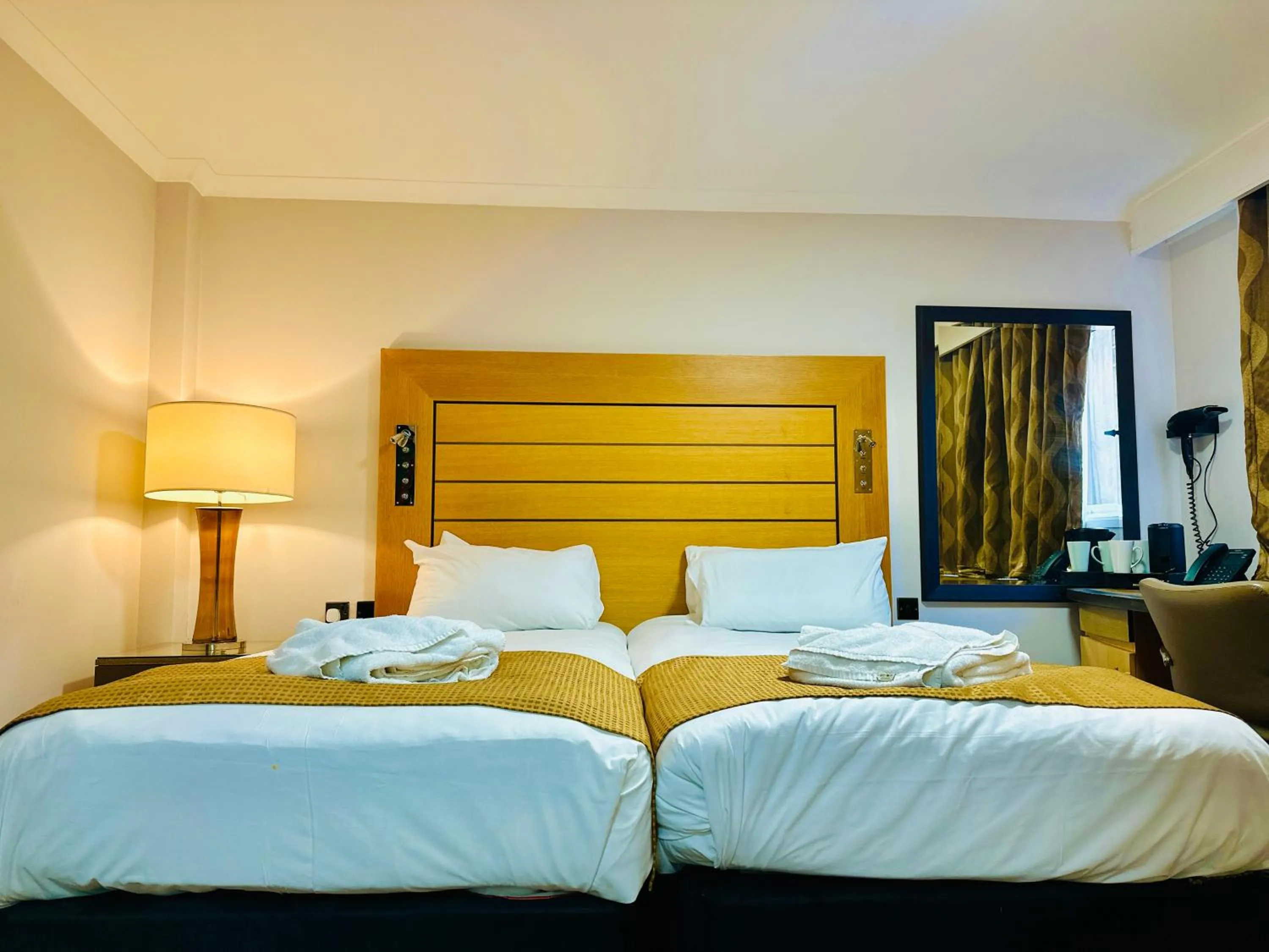 Bedroom, Bed in Crown Hotel - Stone, Near Stoke-On-Trent by OYO