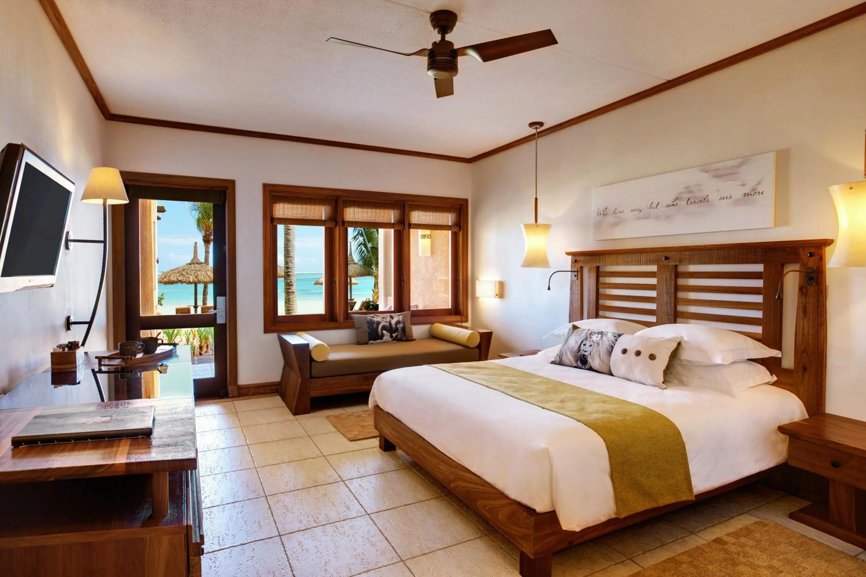 View (from property/room), Bed in Heritage Awali Golf & Spa Resort - All Inclusive