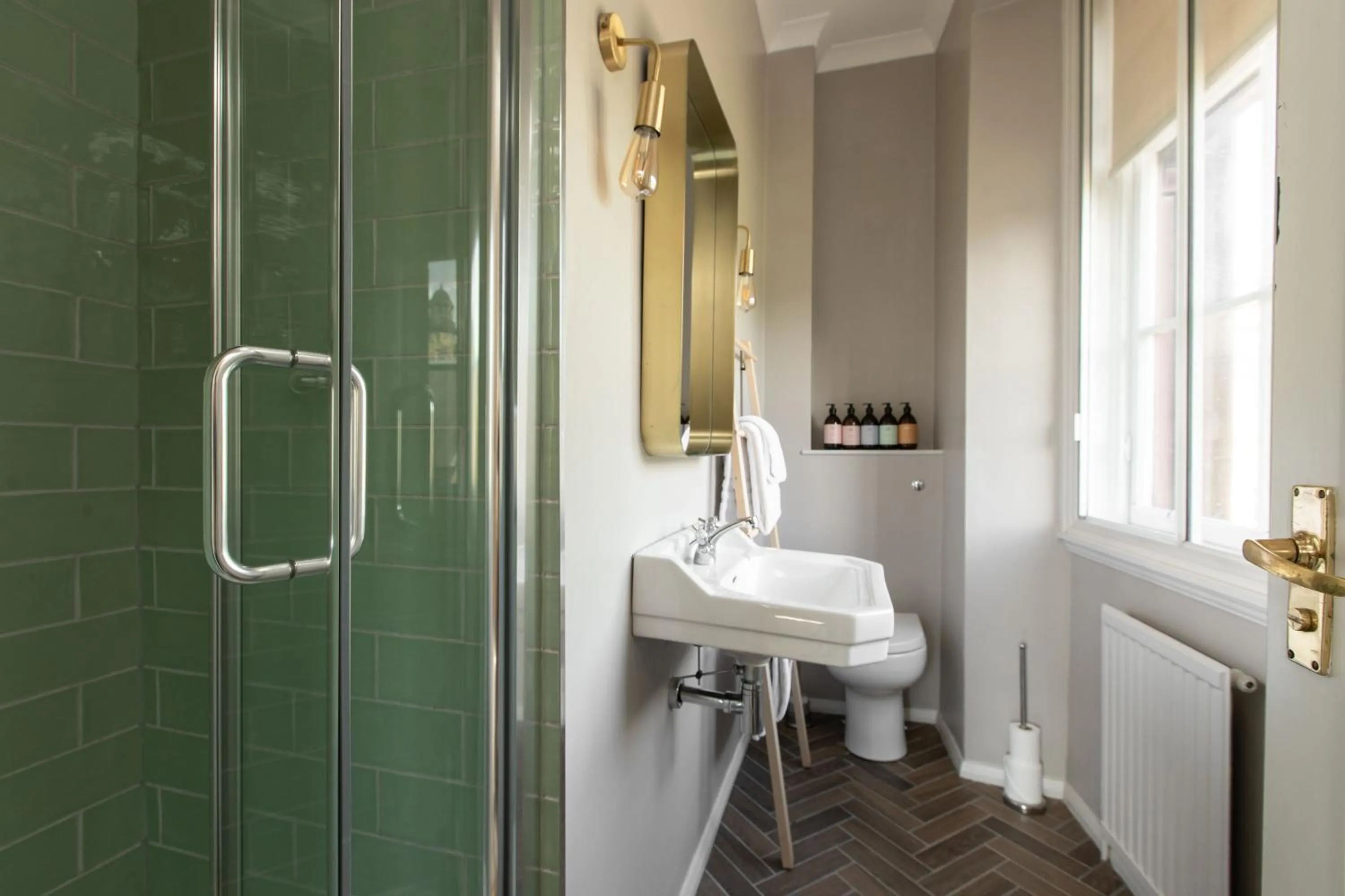 Bathroom in Celentano's Restaurant with Rooms