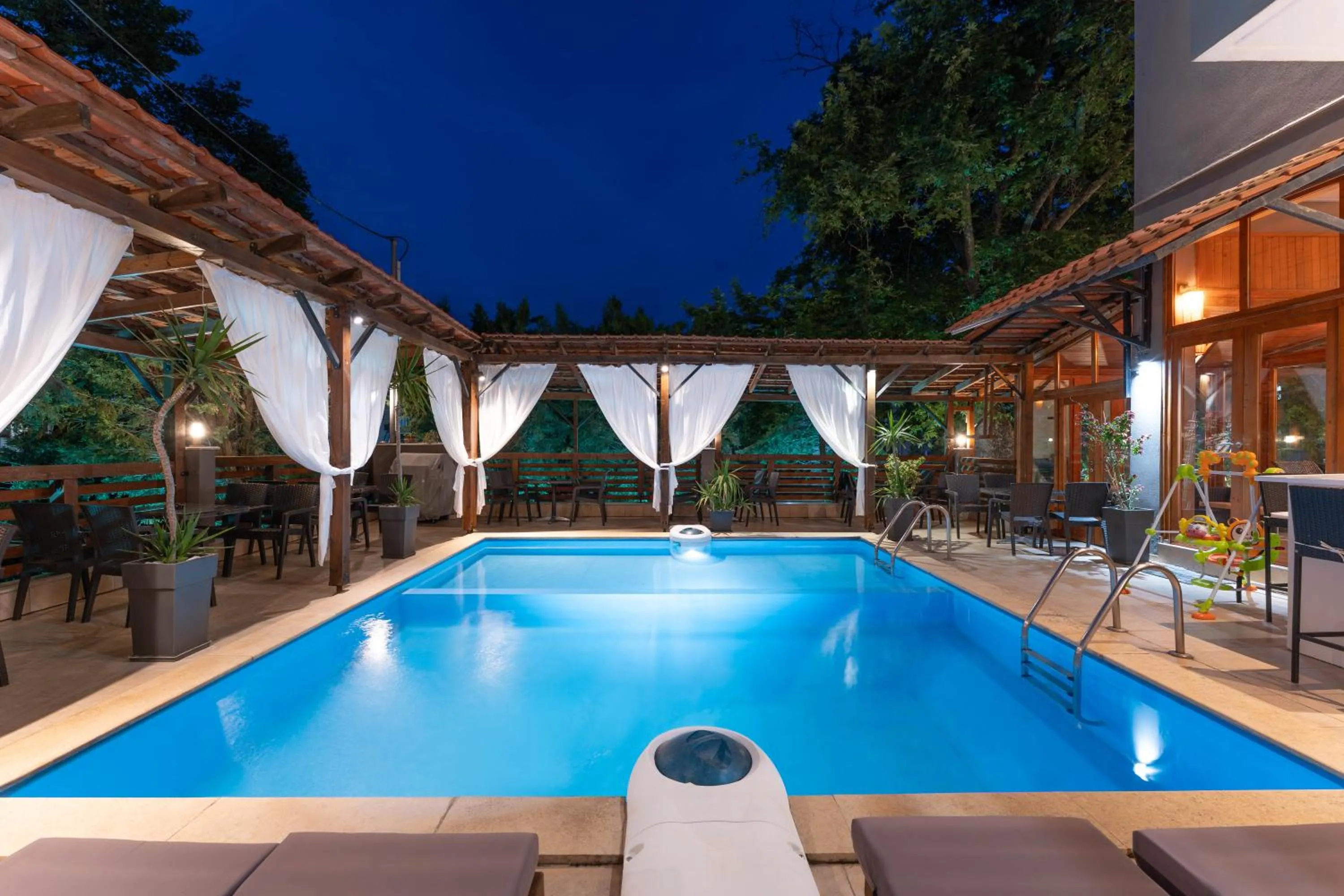 Pool view in Kipos Resort