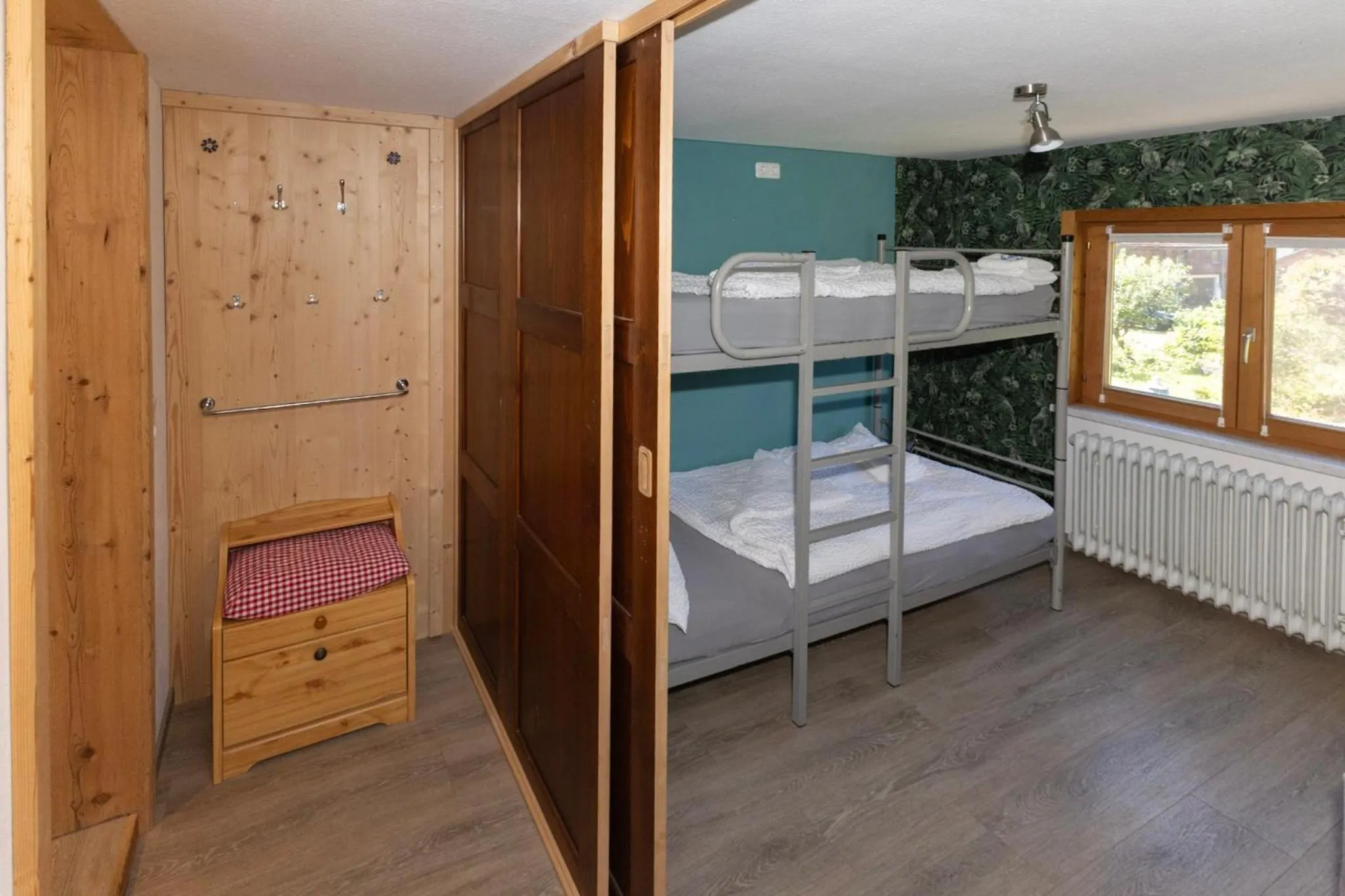 Bed in Goldiger Hirsch B&B mit Gemeinschaftsküche