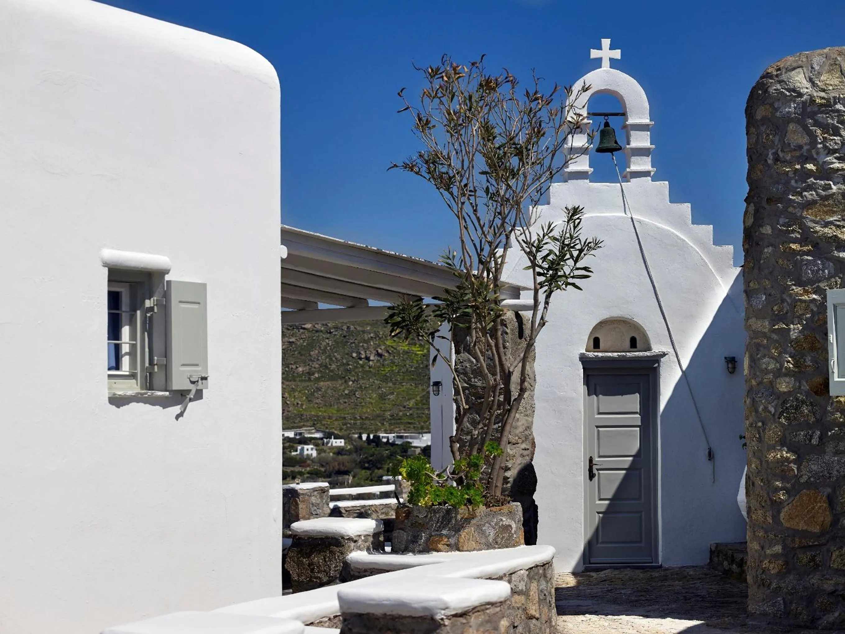 Decorative detail in Kallos of Mykonos - previous Leonis Summer Houses