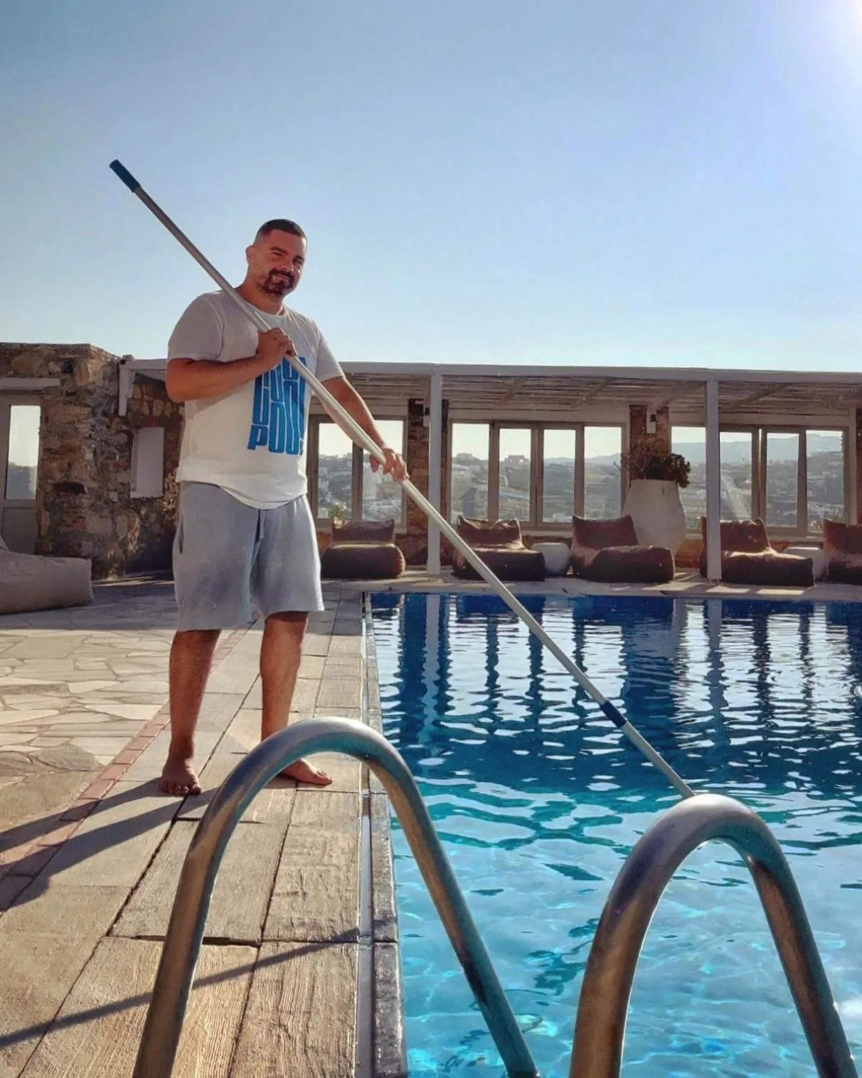 Staff in Kallos of Mykonos - previous Leonis Summer Houses