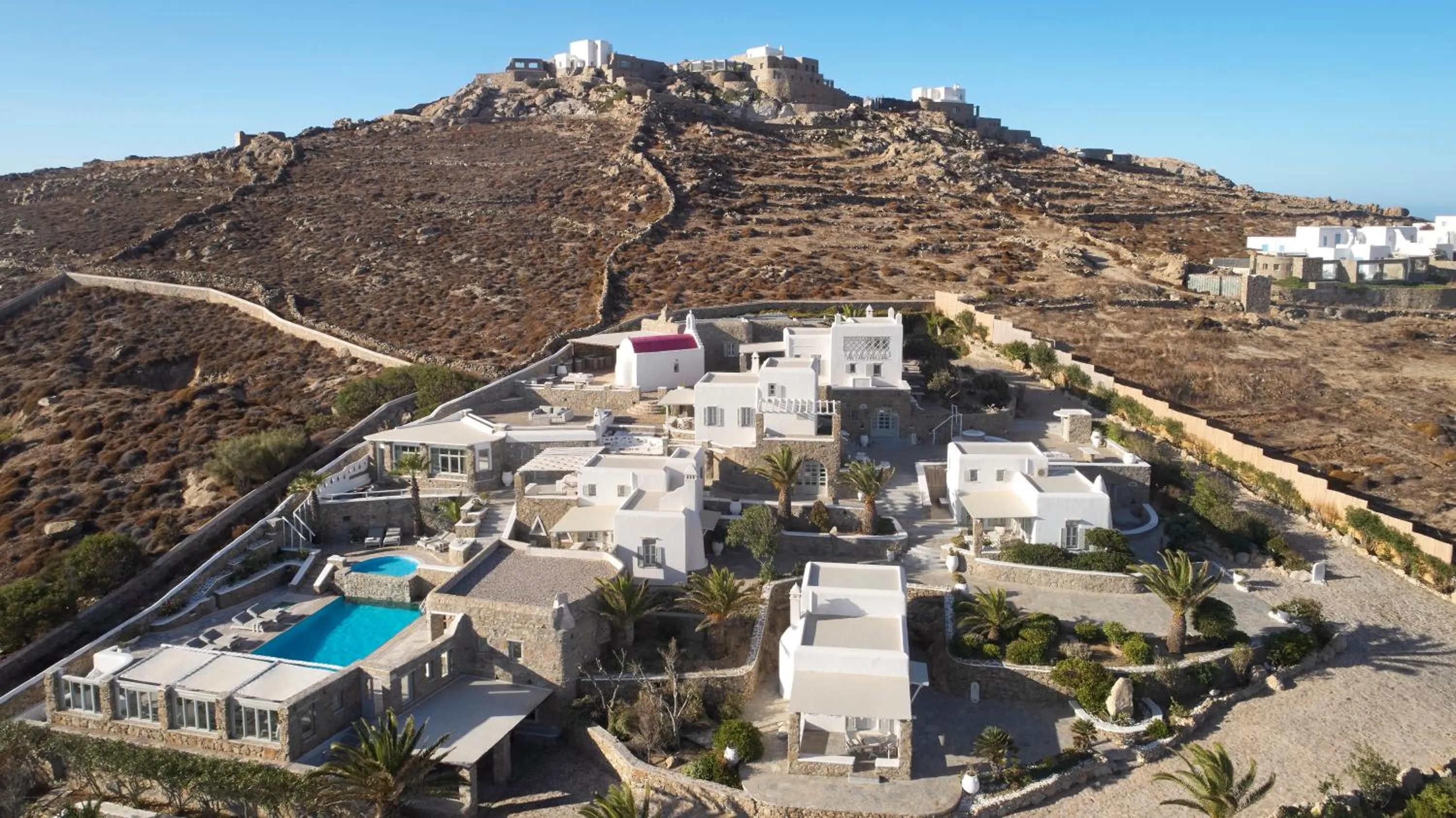 Facade/entrance in Kallos of Mykonos - previous Leonis Summer Houses