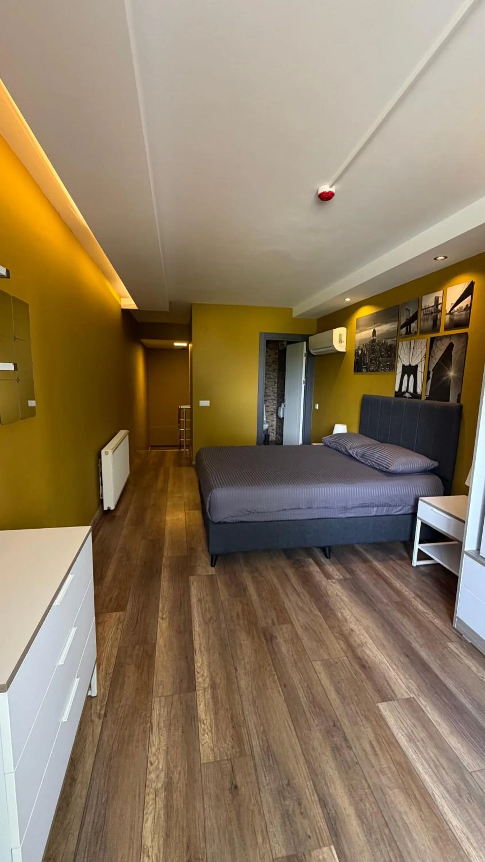 Bed in Deluxe Beach Residence