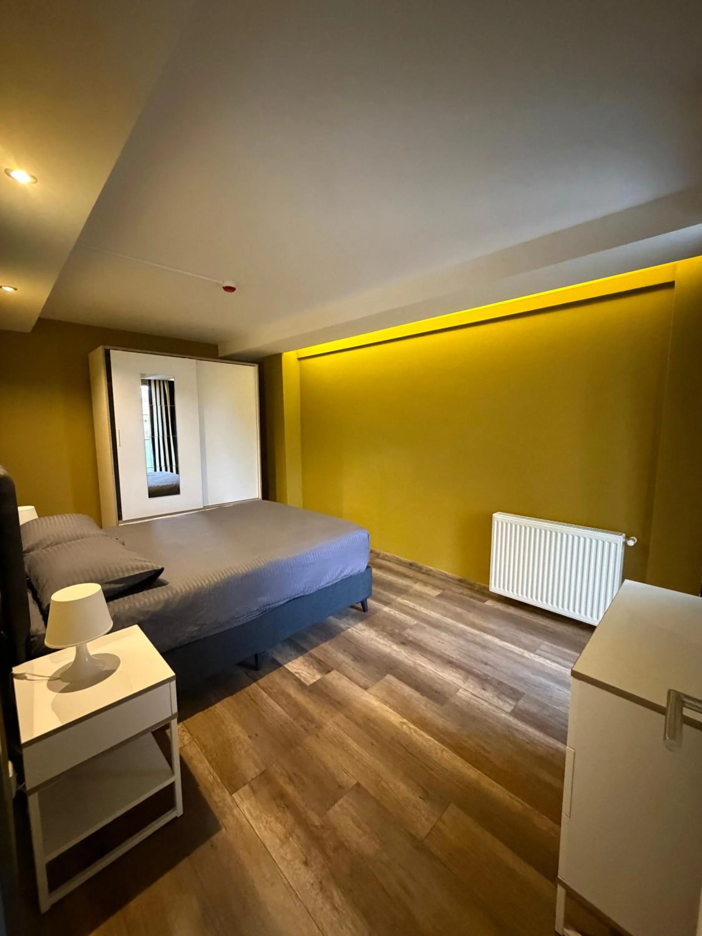 Bed in Deluxe Beach Residence