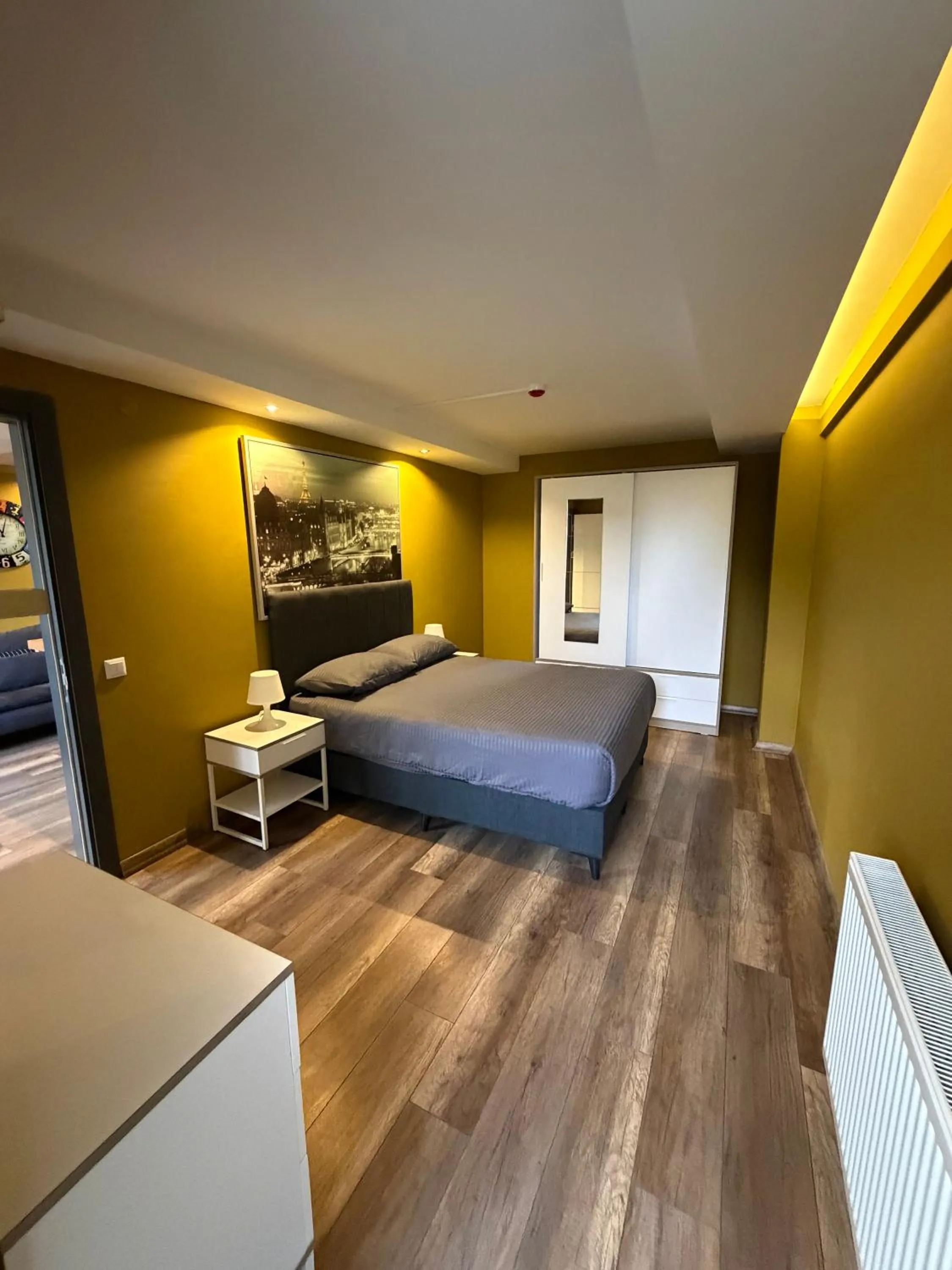 Bed in Deluxe Beach Residence