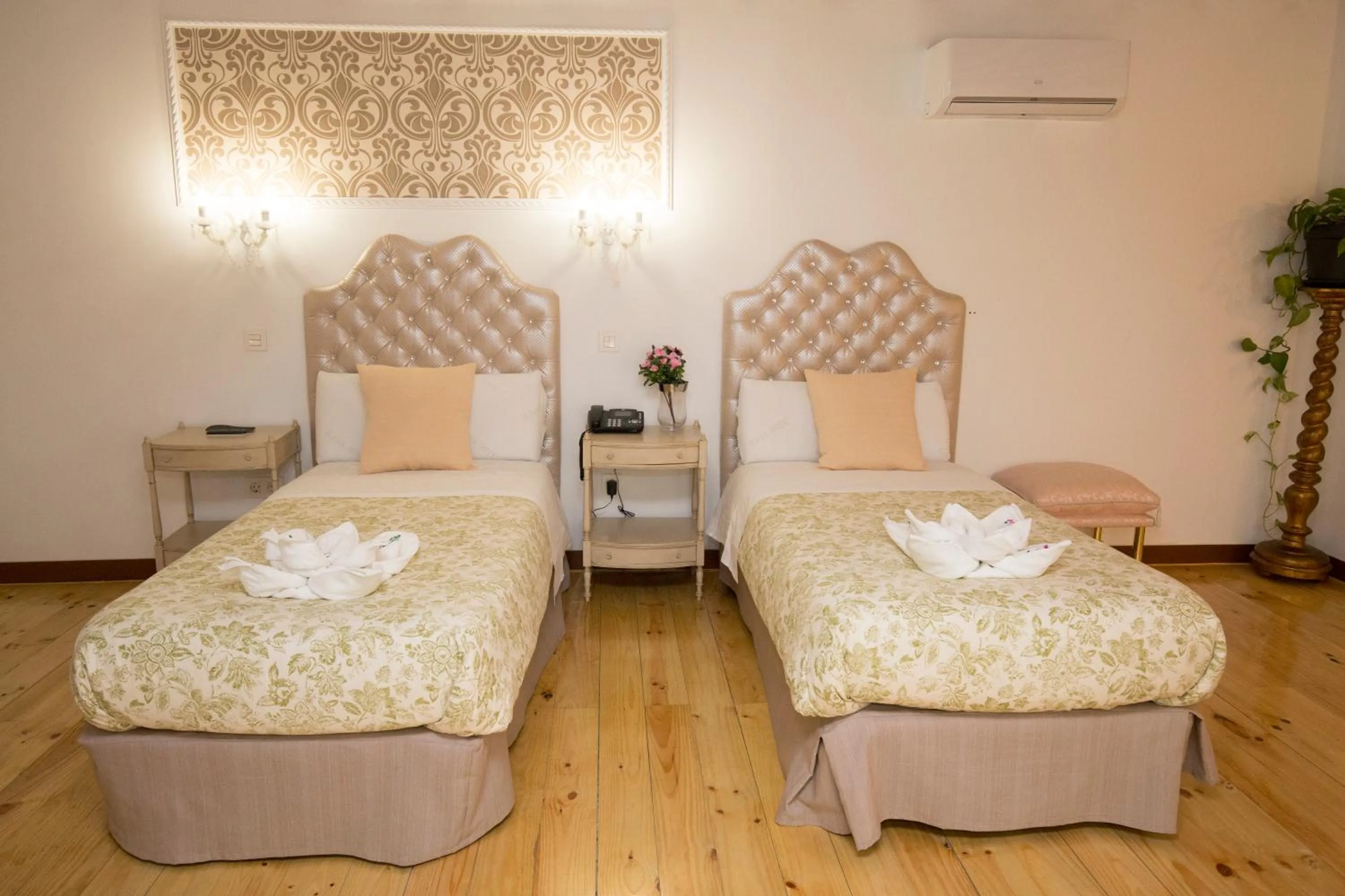 Decorative detail, Bed in Hostal Central Palace Madrid