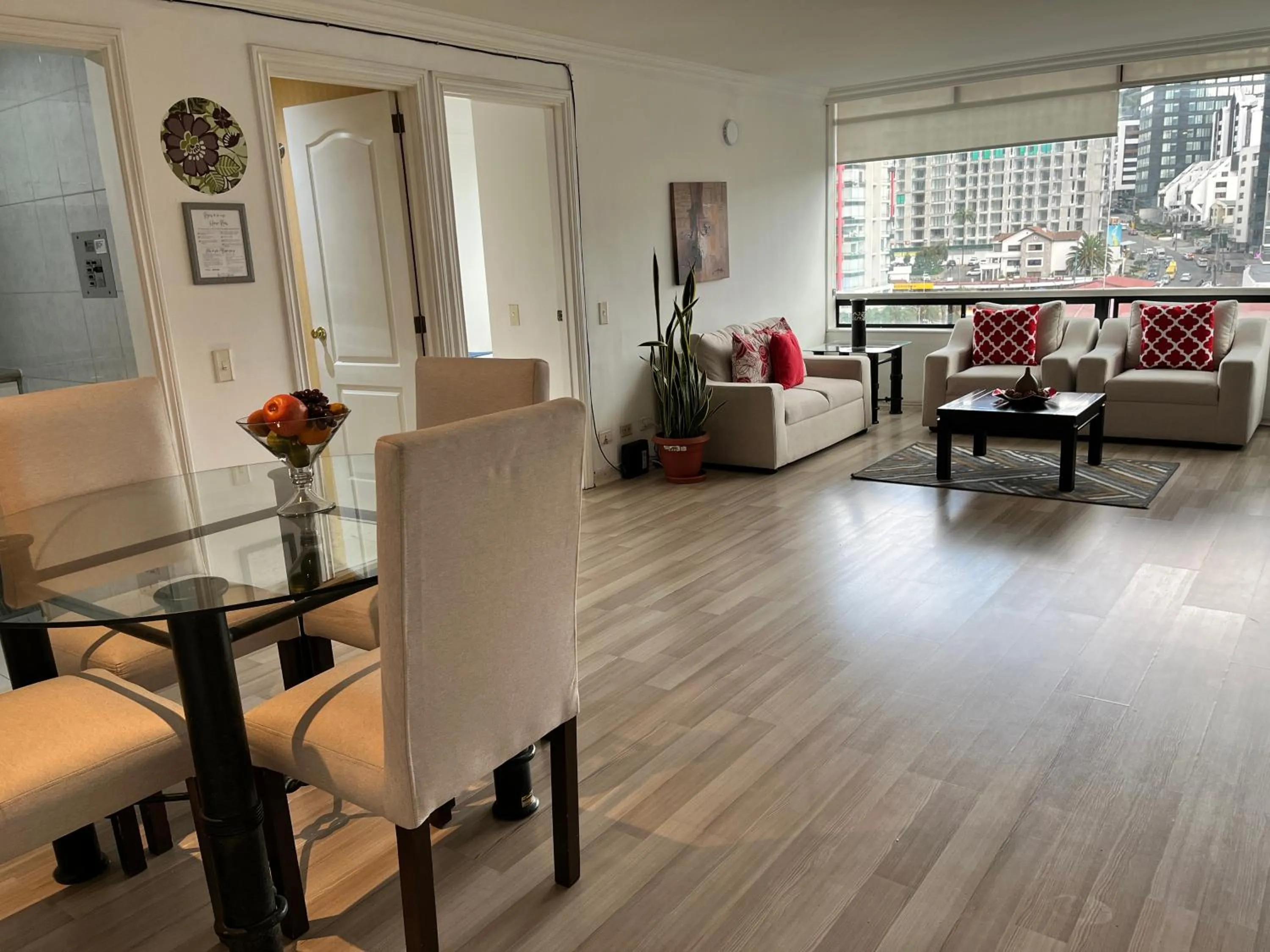 Living room in BlueZone Apartments