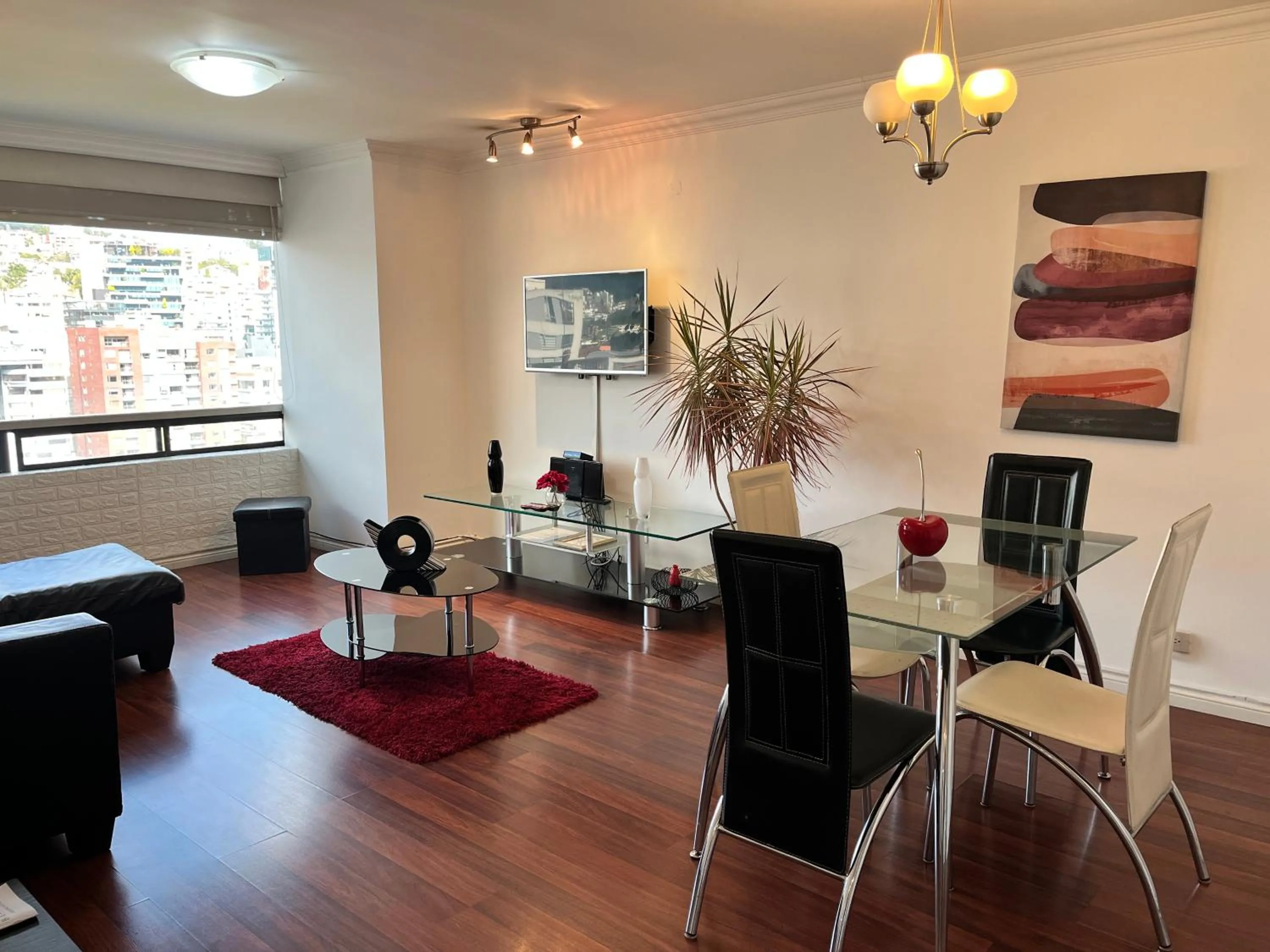 Living room in BlueZone Apartments