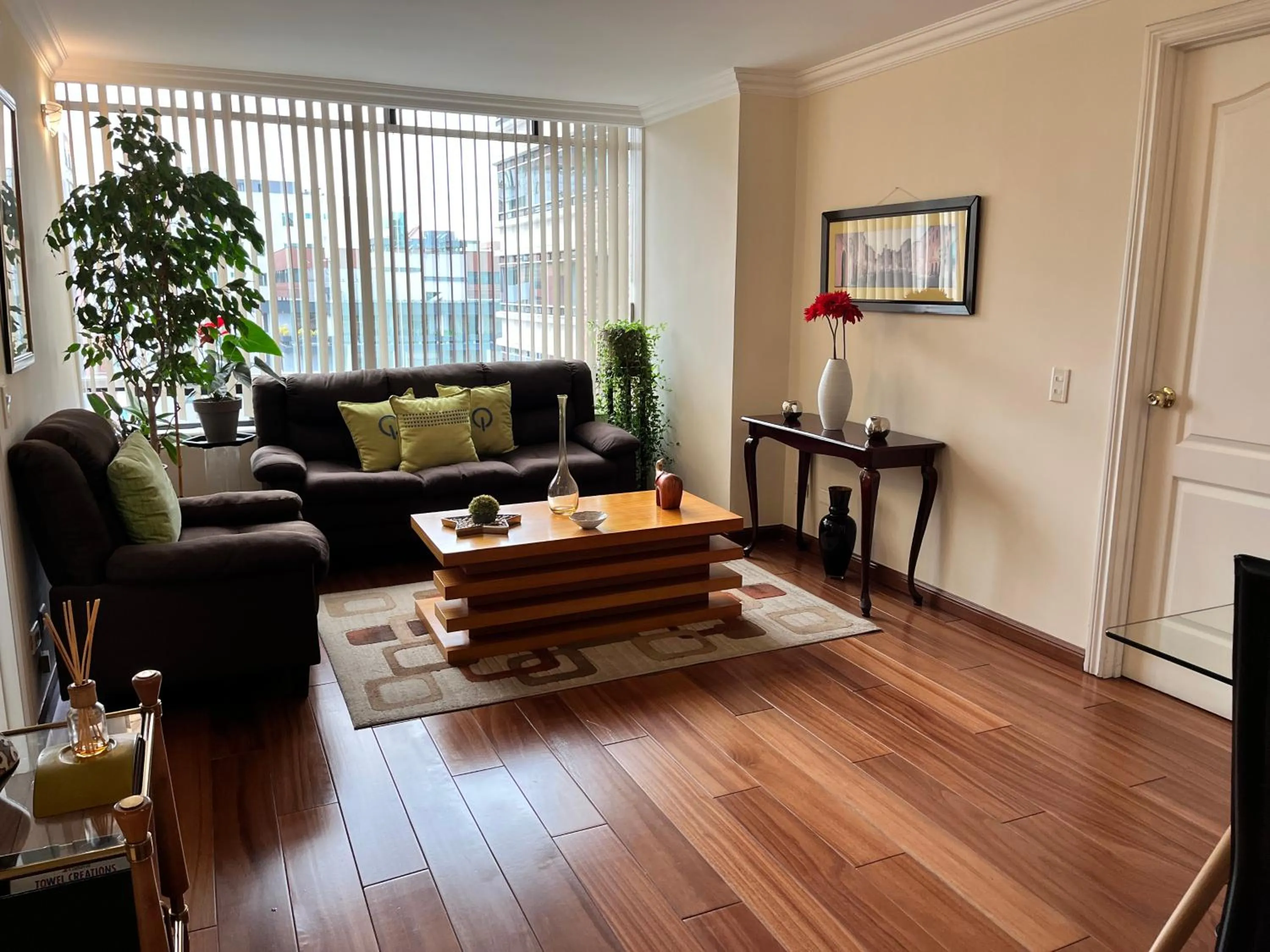 Living room in BlueZone Apartments