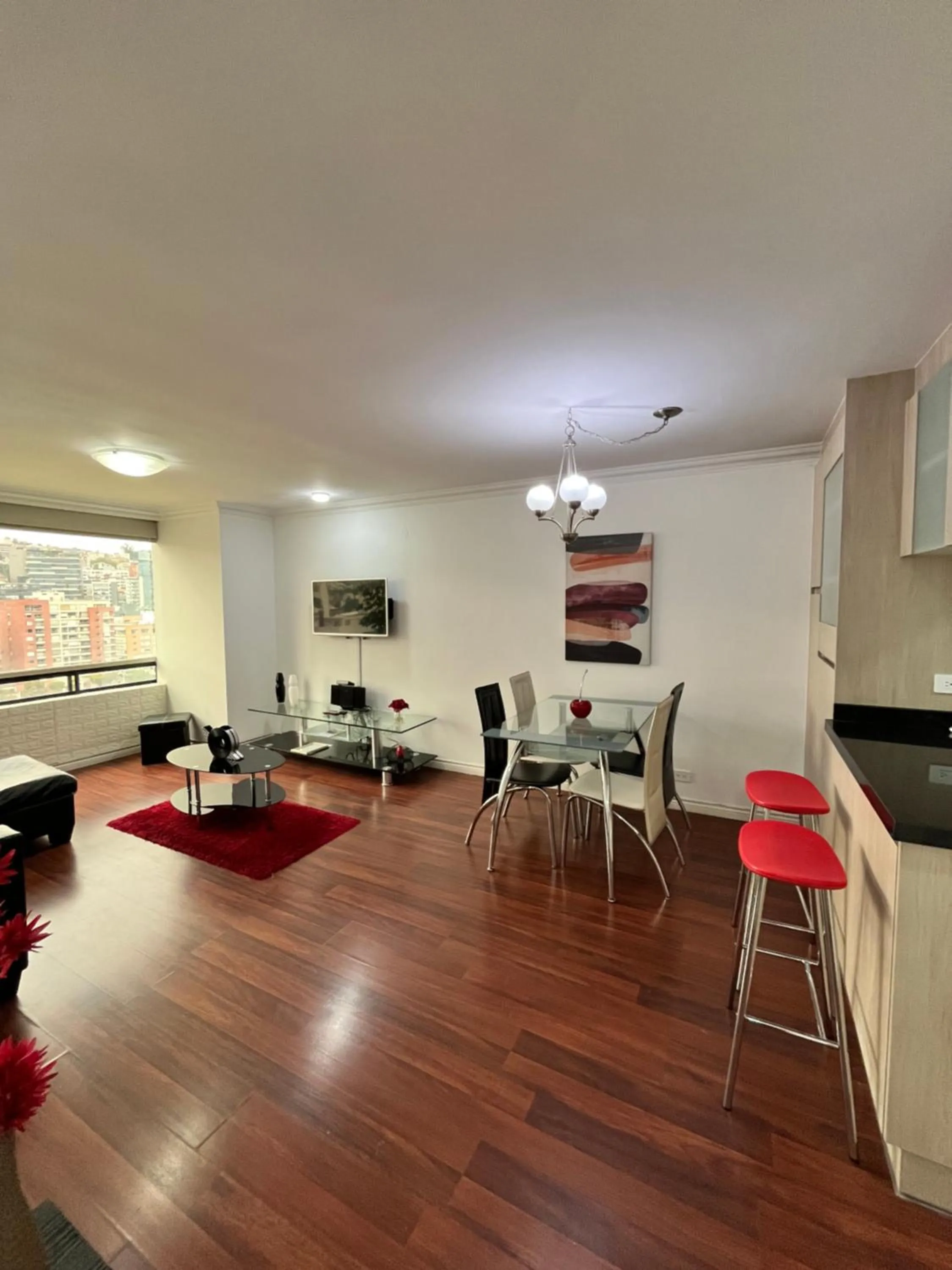 Living room in BlueZone Apartments