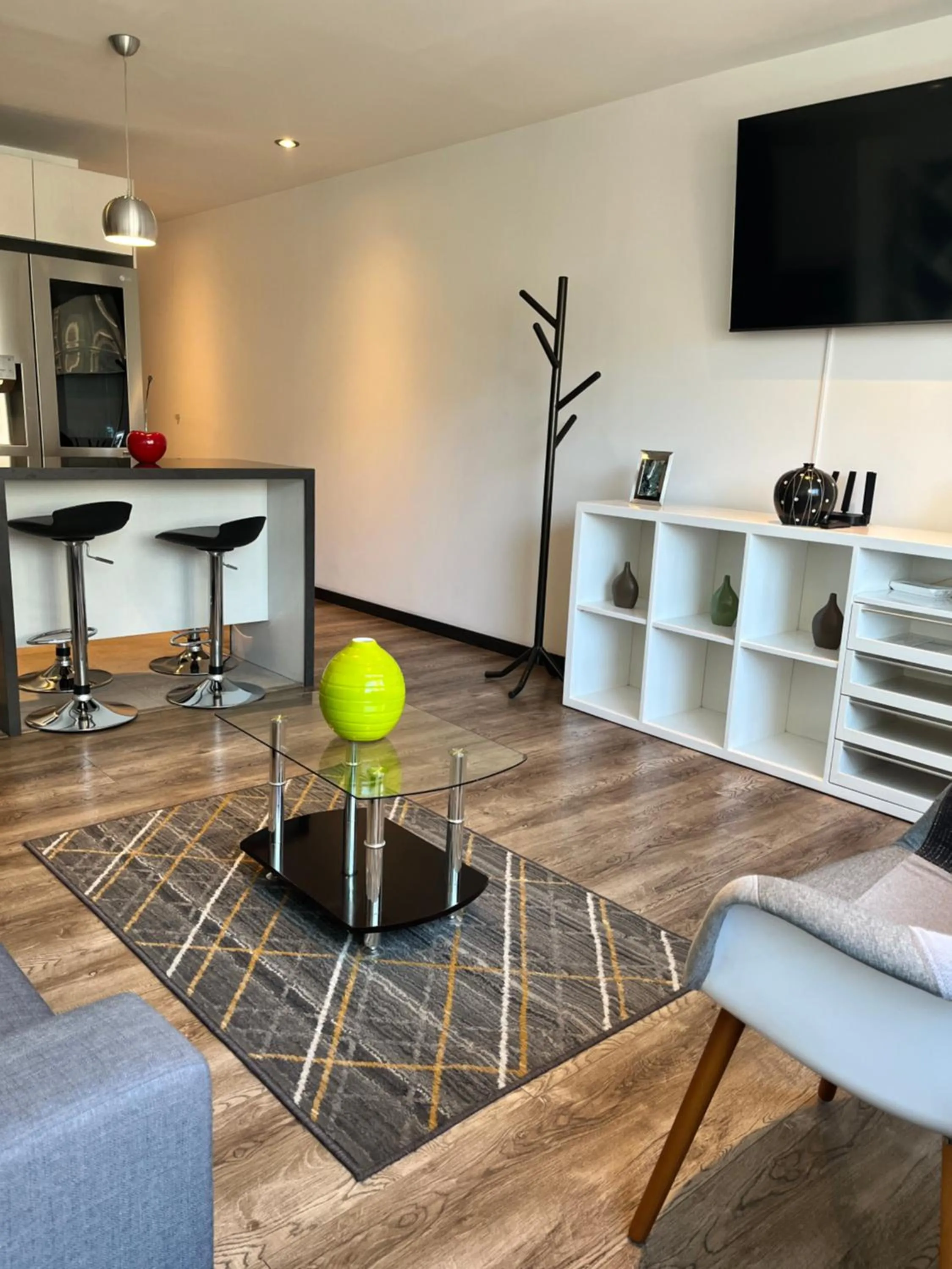 Living room in BlueZone Apartments