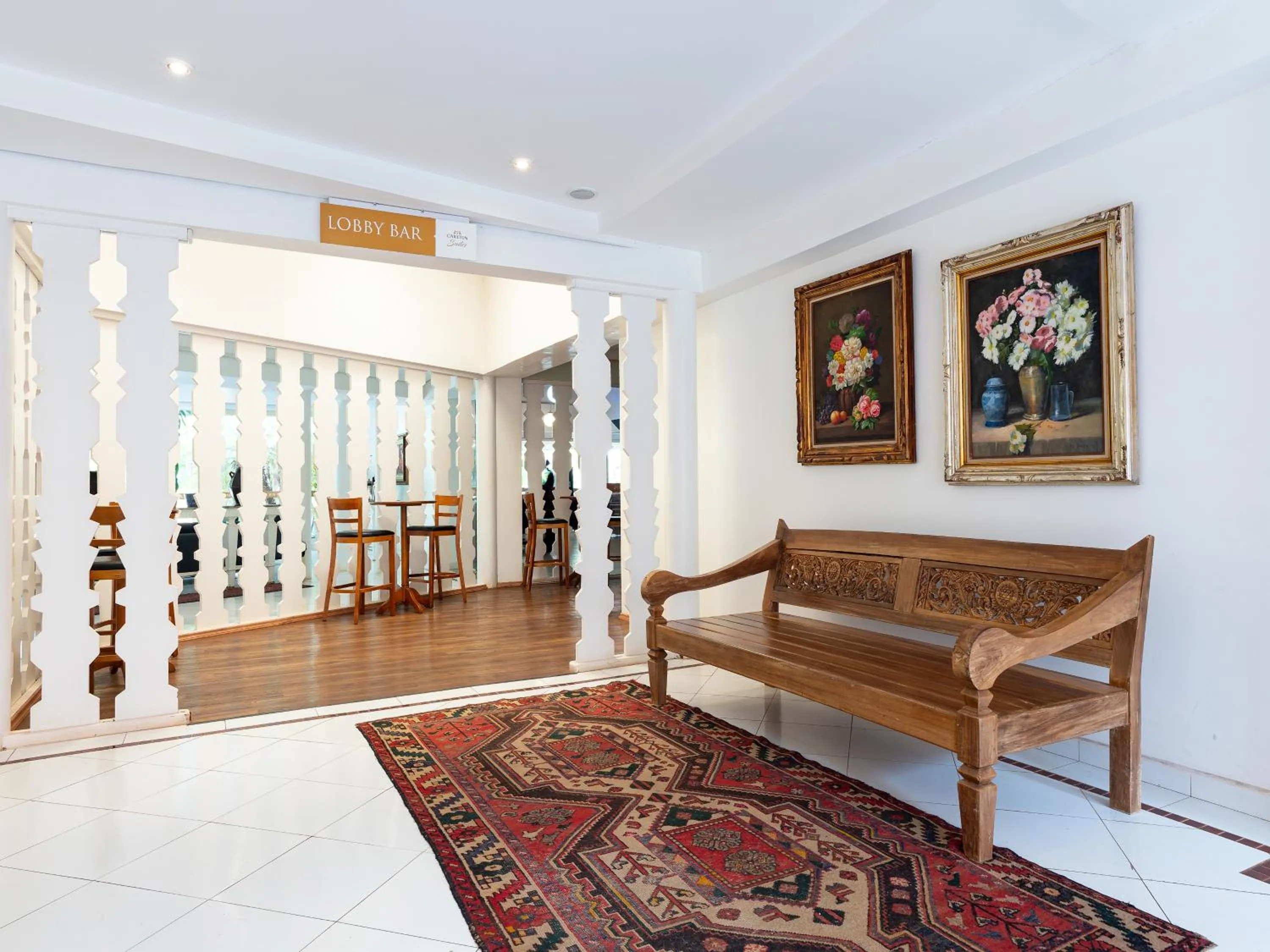 Lobby or reception in Carlton Suítes Limeira
