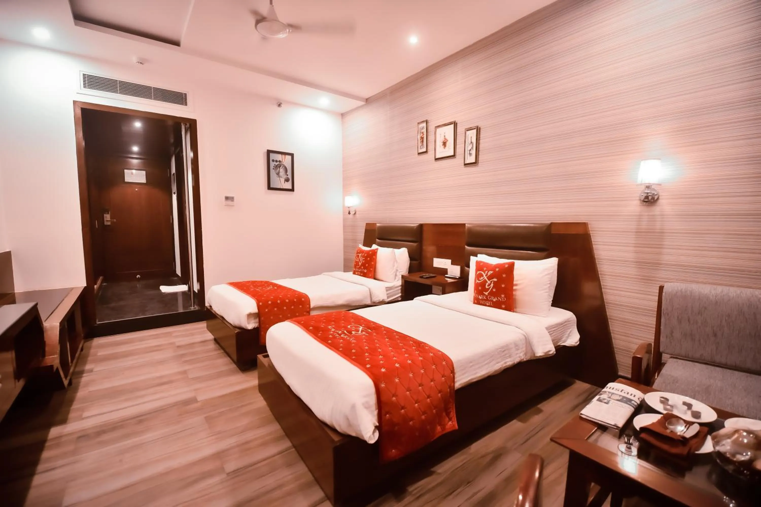 Bed in Konark Grand Hotel