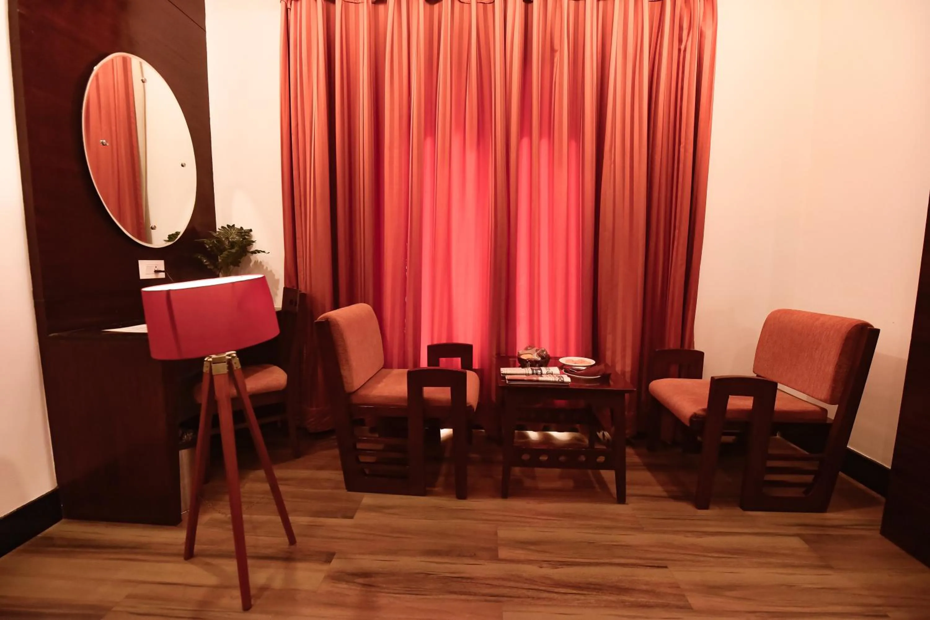 Seating area in Konark Grand Hotel
