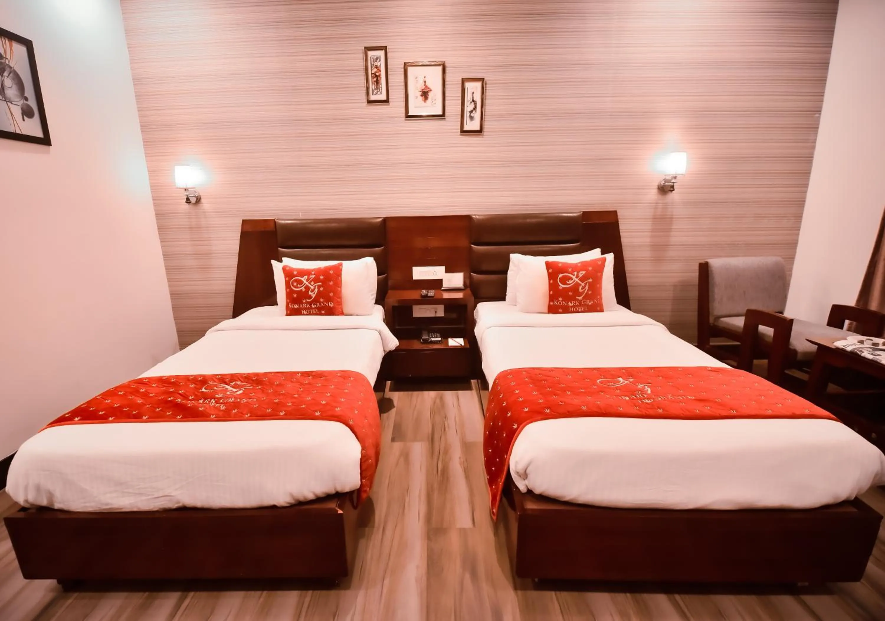 Bed in Konark Grand Hotel