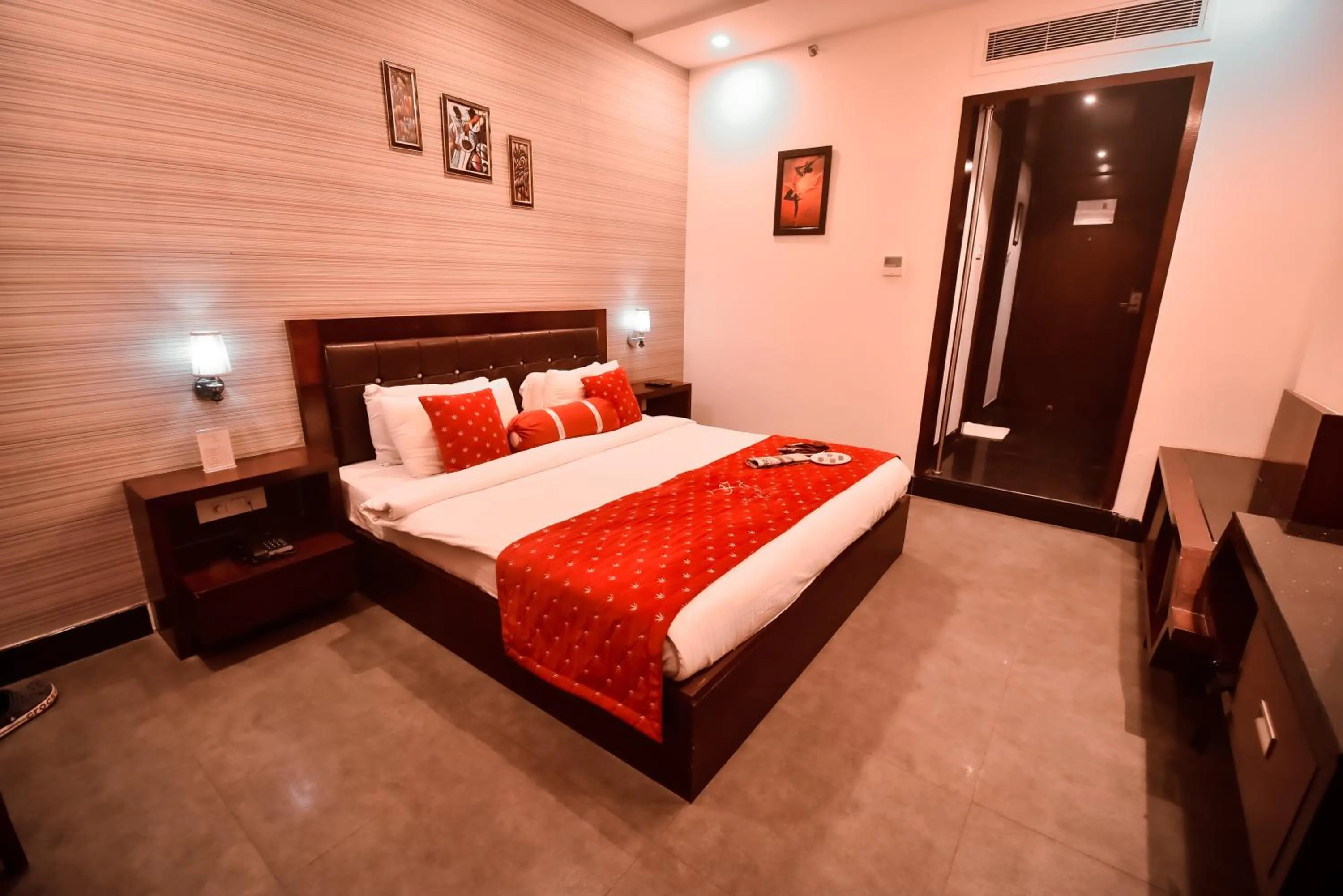 Bed in Konark Grand Hotel