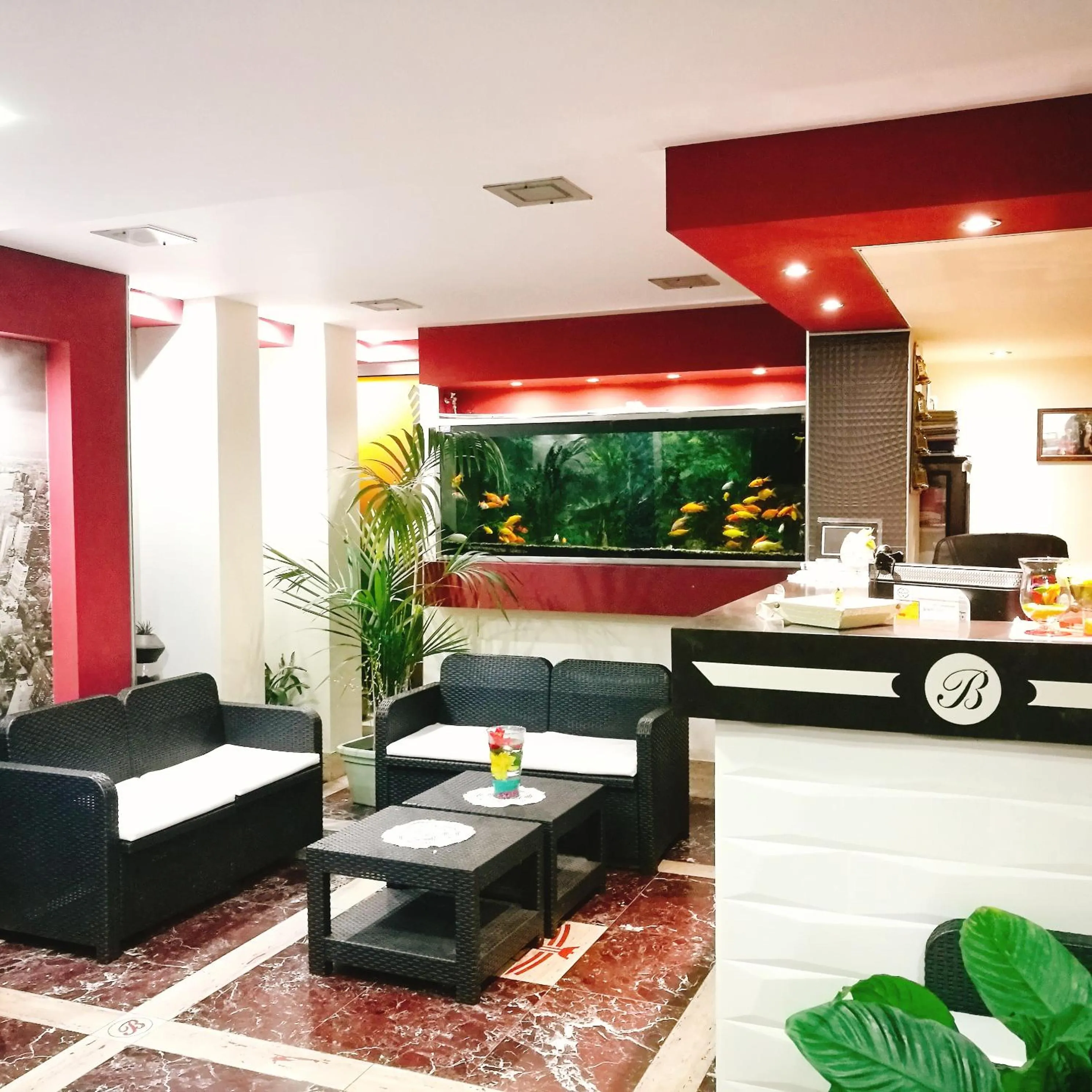 Lobby or reception in PARADISO Hotel Ristorante