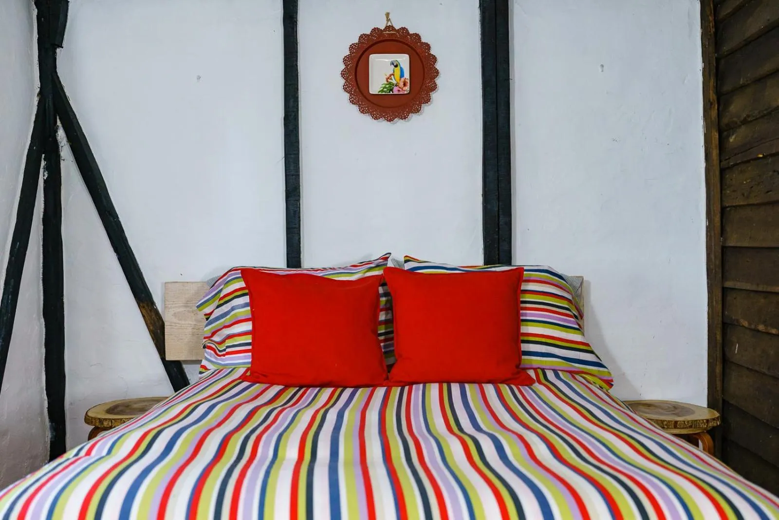 Bed in Villa Pajon Eco Lodge