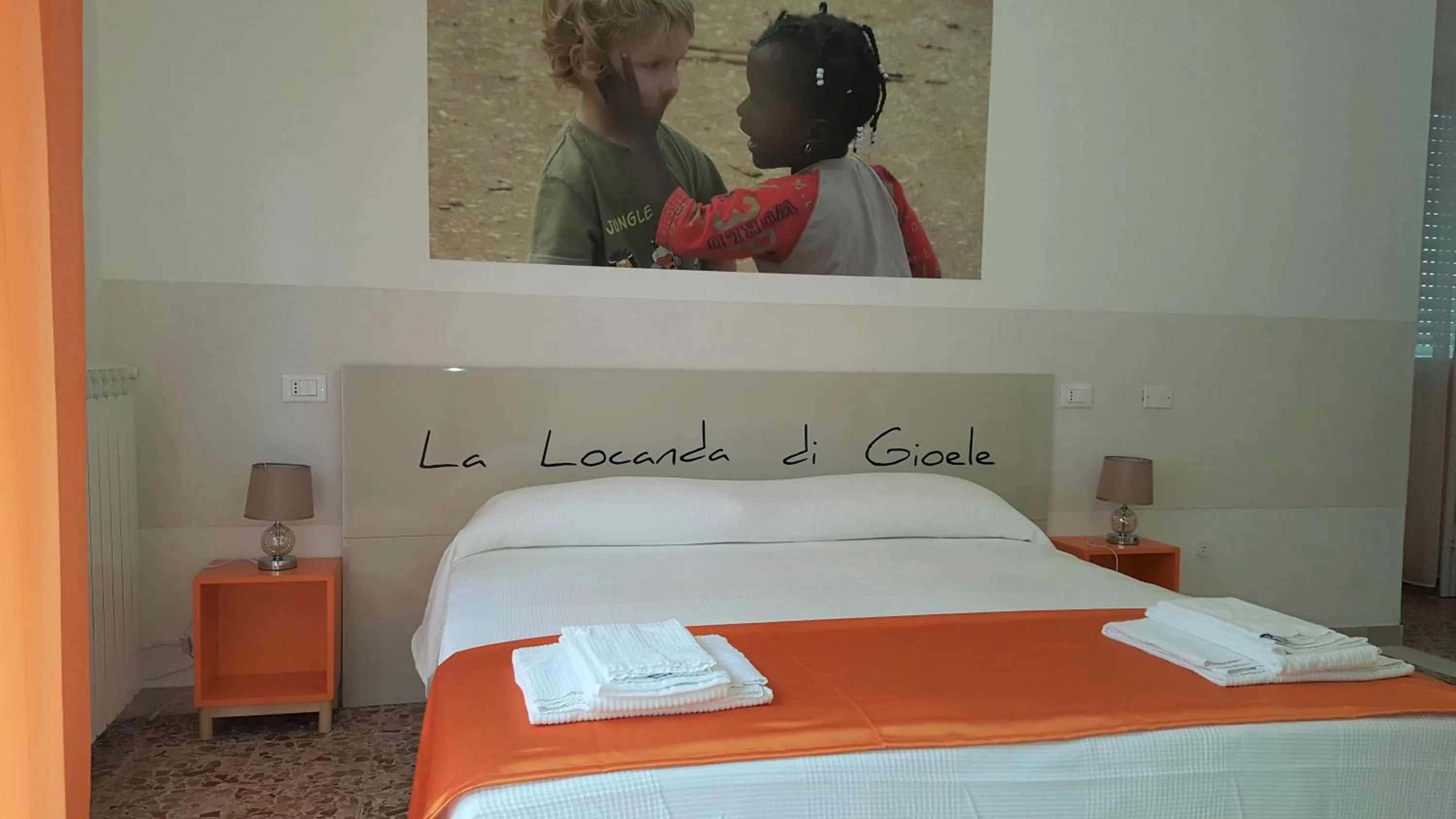 Balcony/Terrace, Bed in La locanda di Gioele