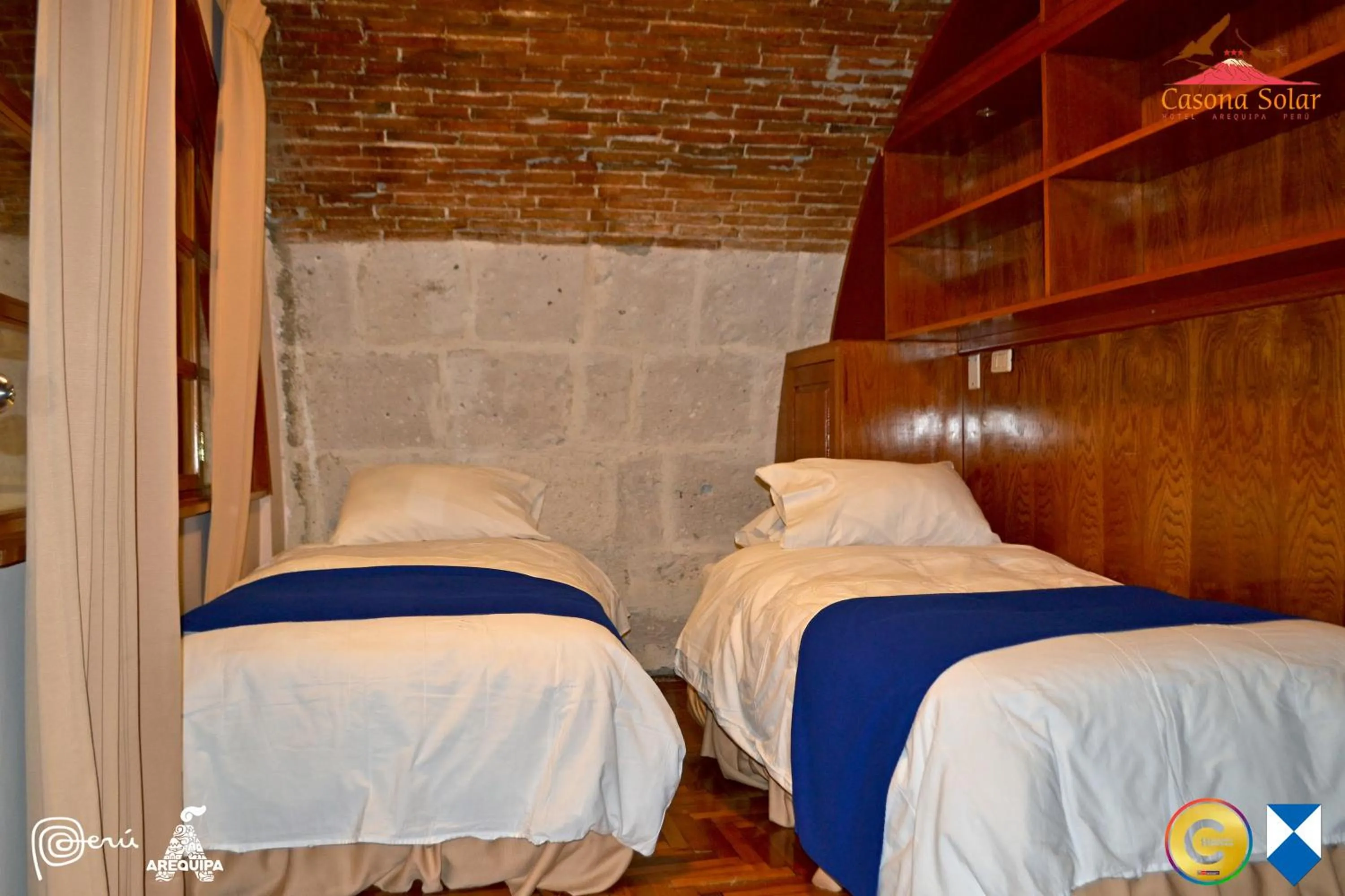Bed in Hotel Casona Solar