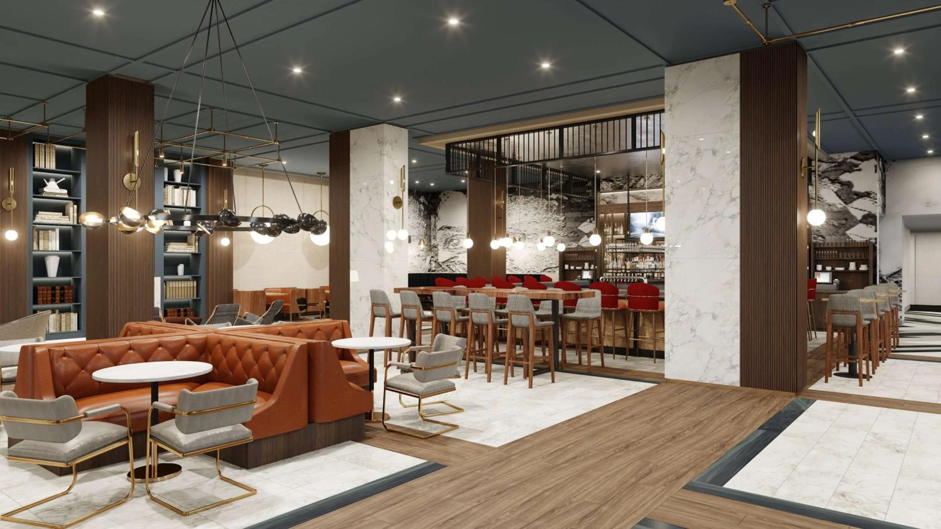 Lounge or bar in The Alloy, a DoubleTree by Hilton - Valley Forge