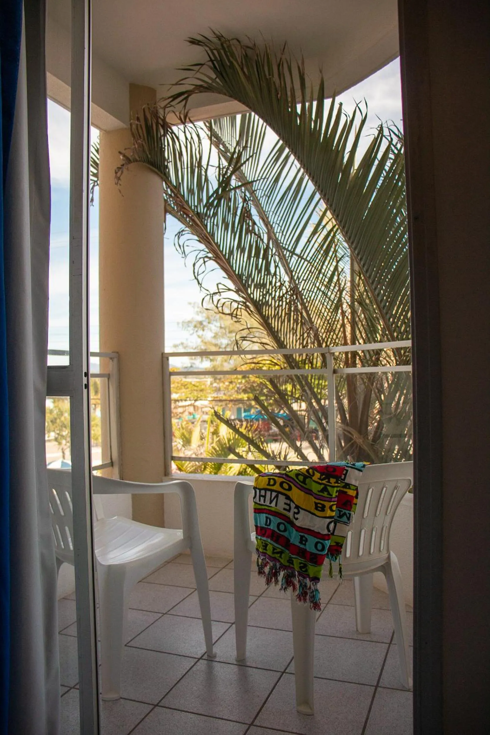 Patio in Joaquina Beach Hotel