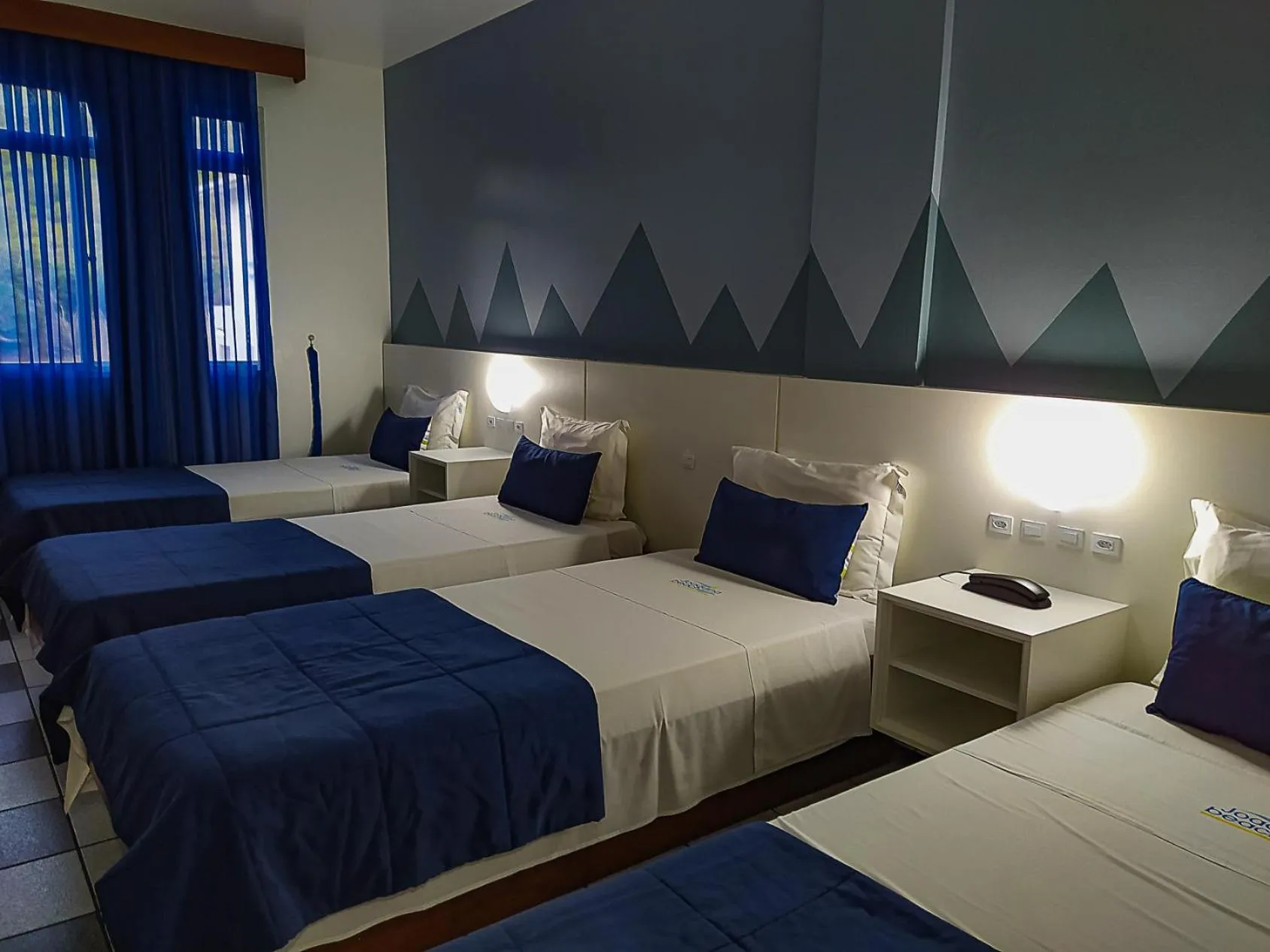 Bed in Joaquina Beach Hotel