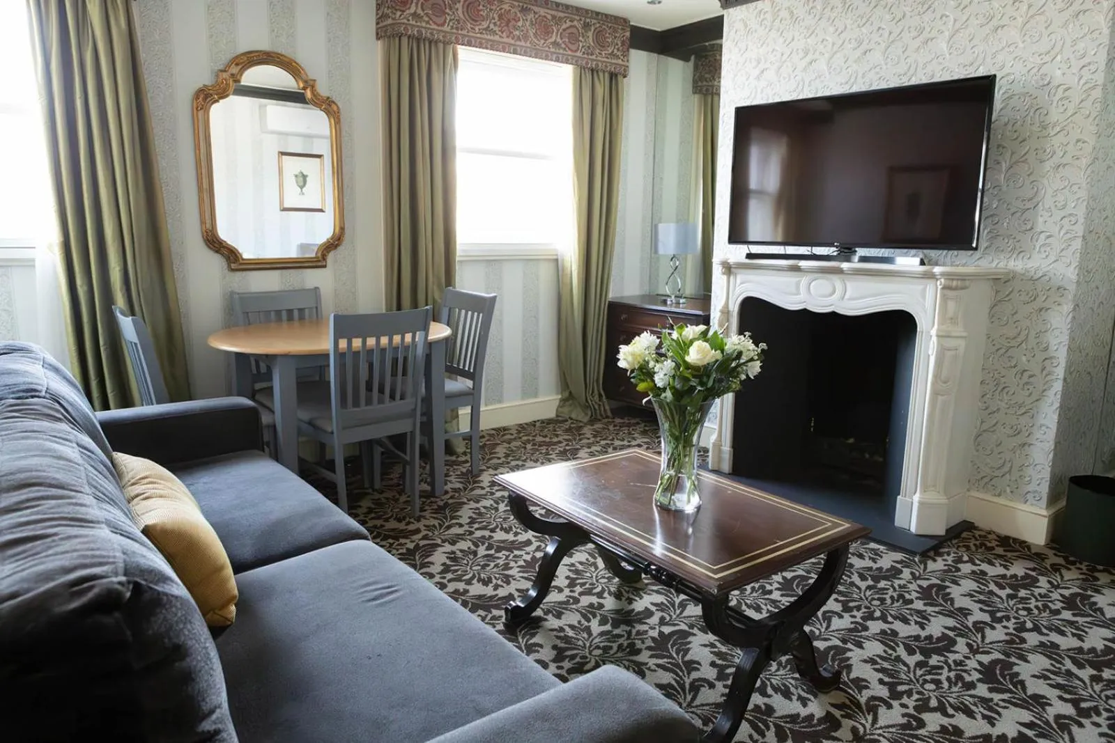 Seating area in The Leonard Hotel