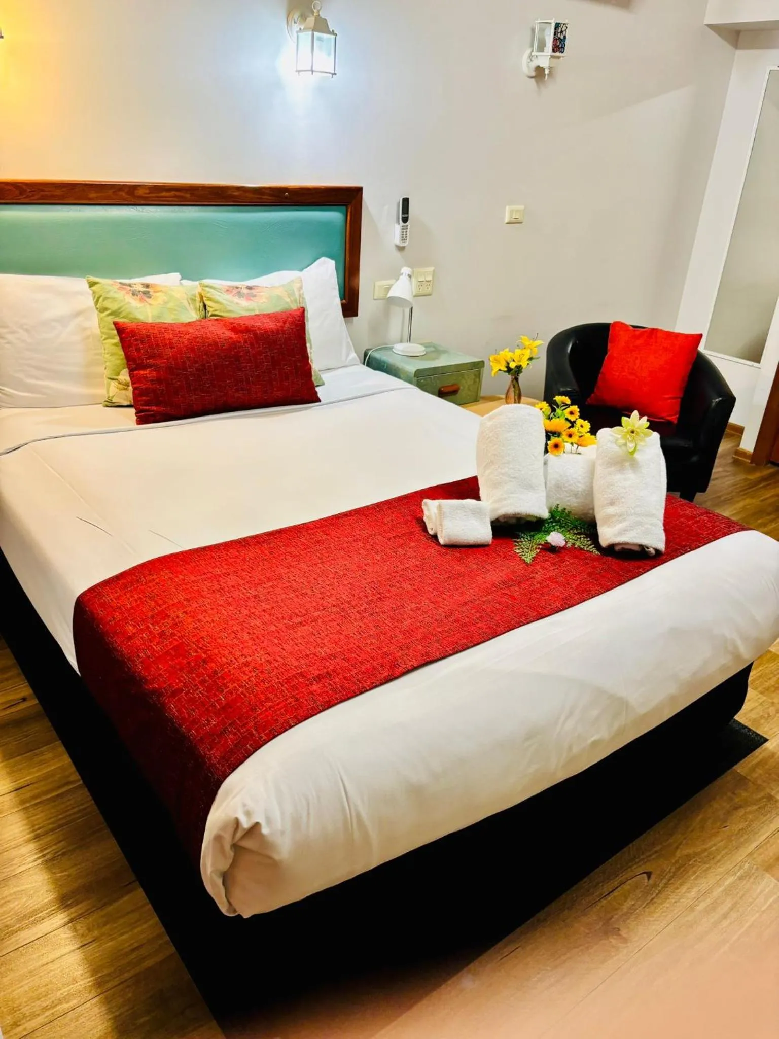 Bedroom, Bed in Downs Motel