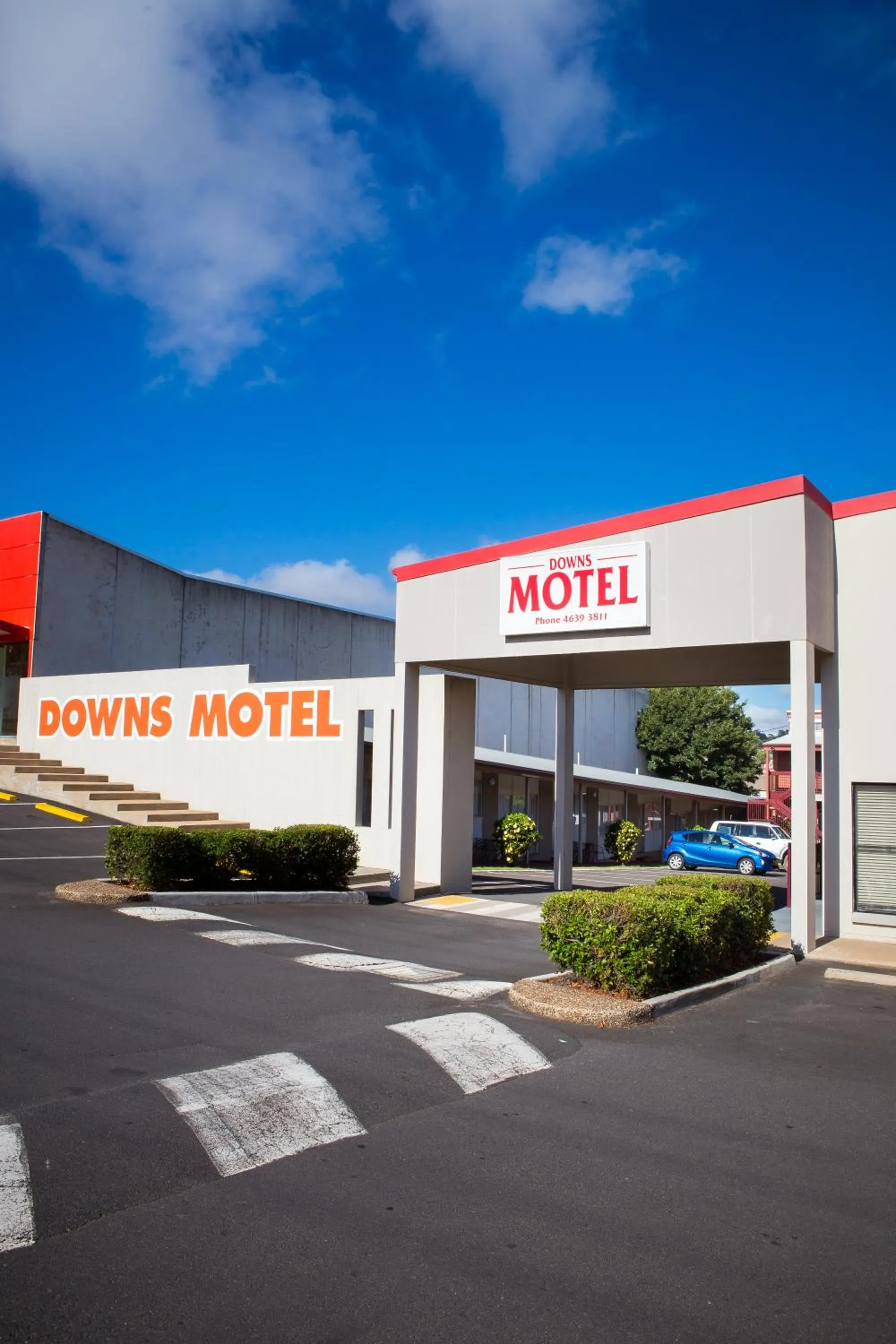 Street view in Downs Motel