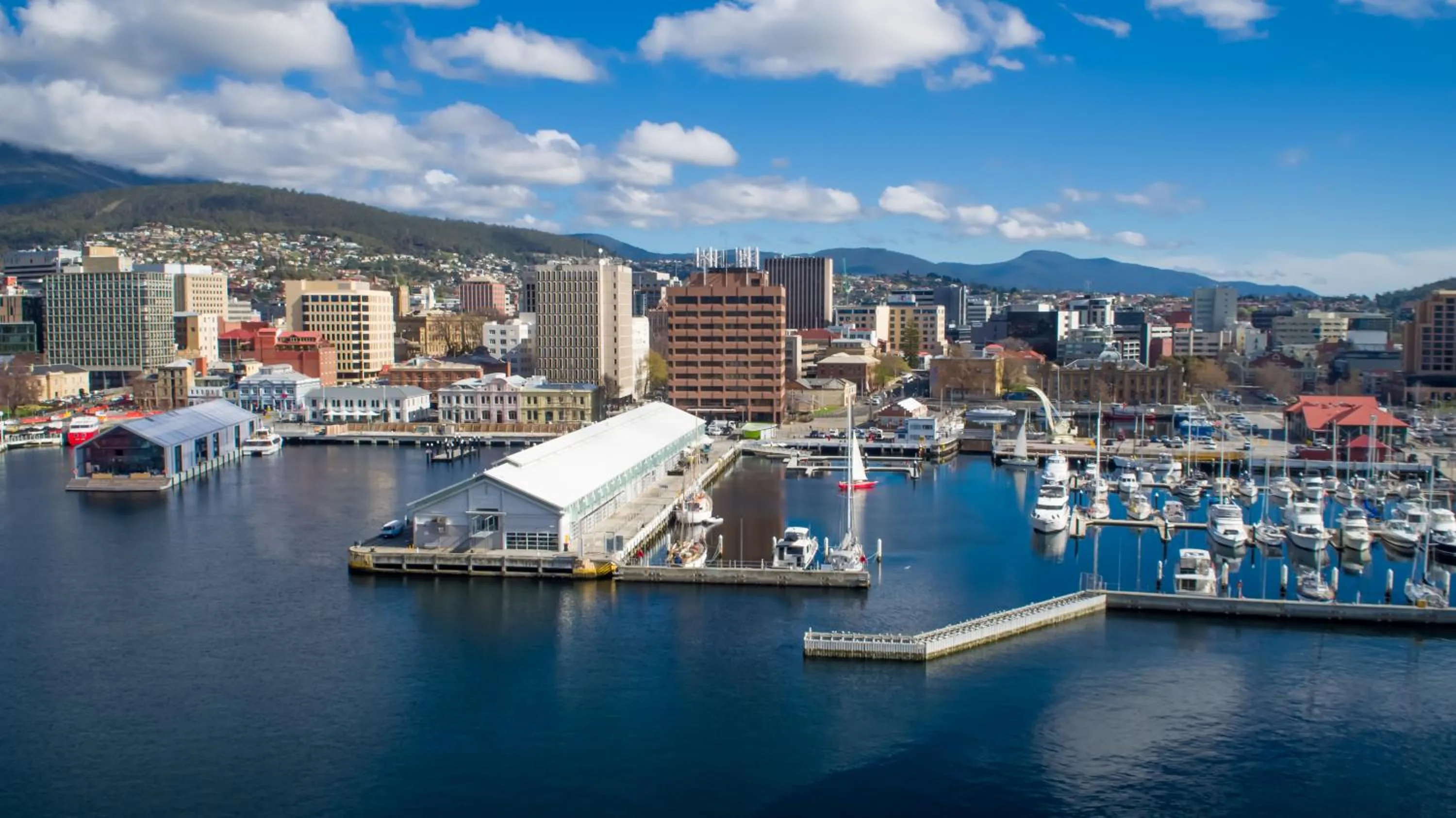Bird's eye view in Somerset on the Pier Hobart