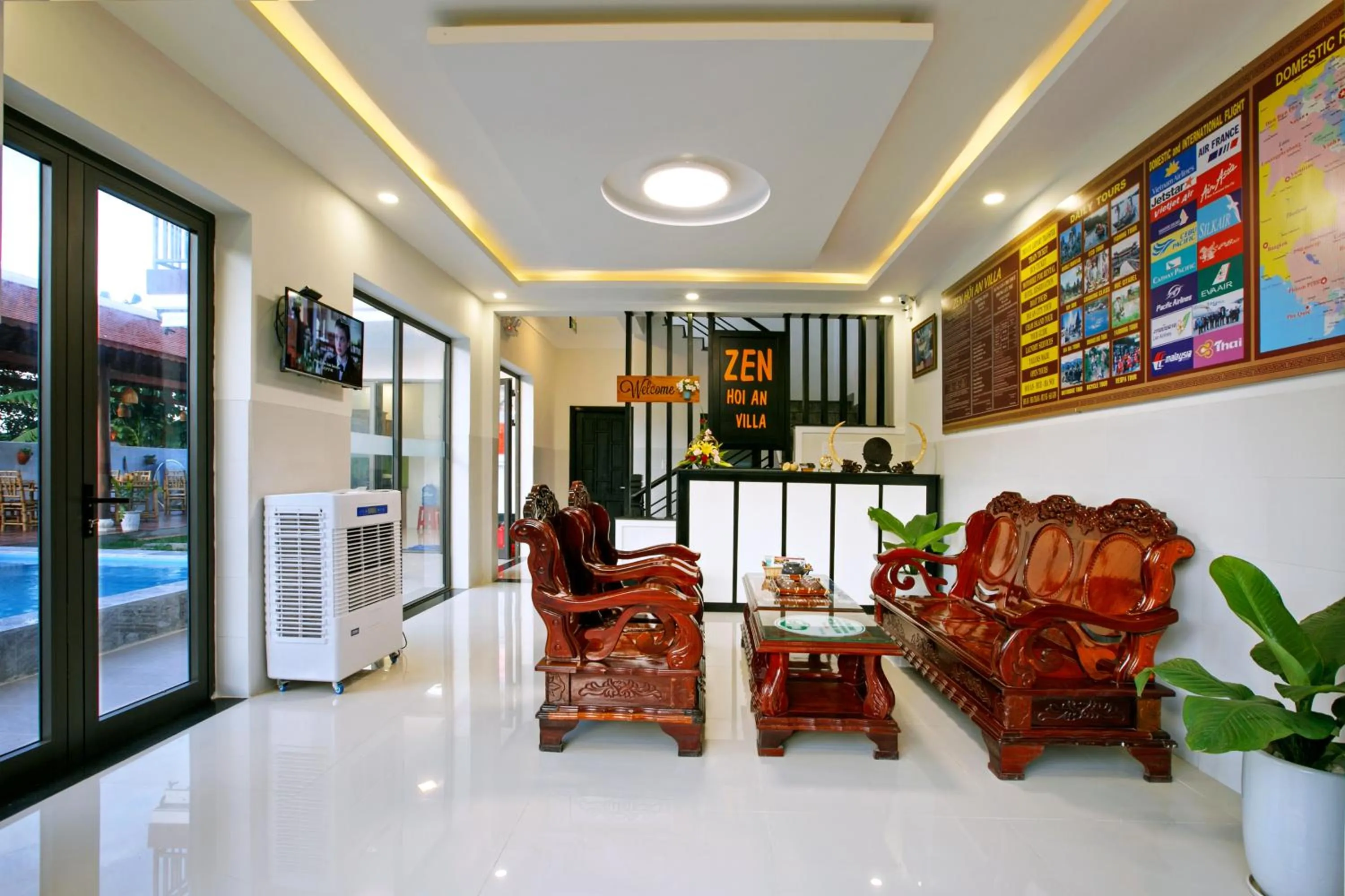 Lobby or reception in Zen Hoian Villa