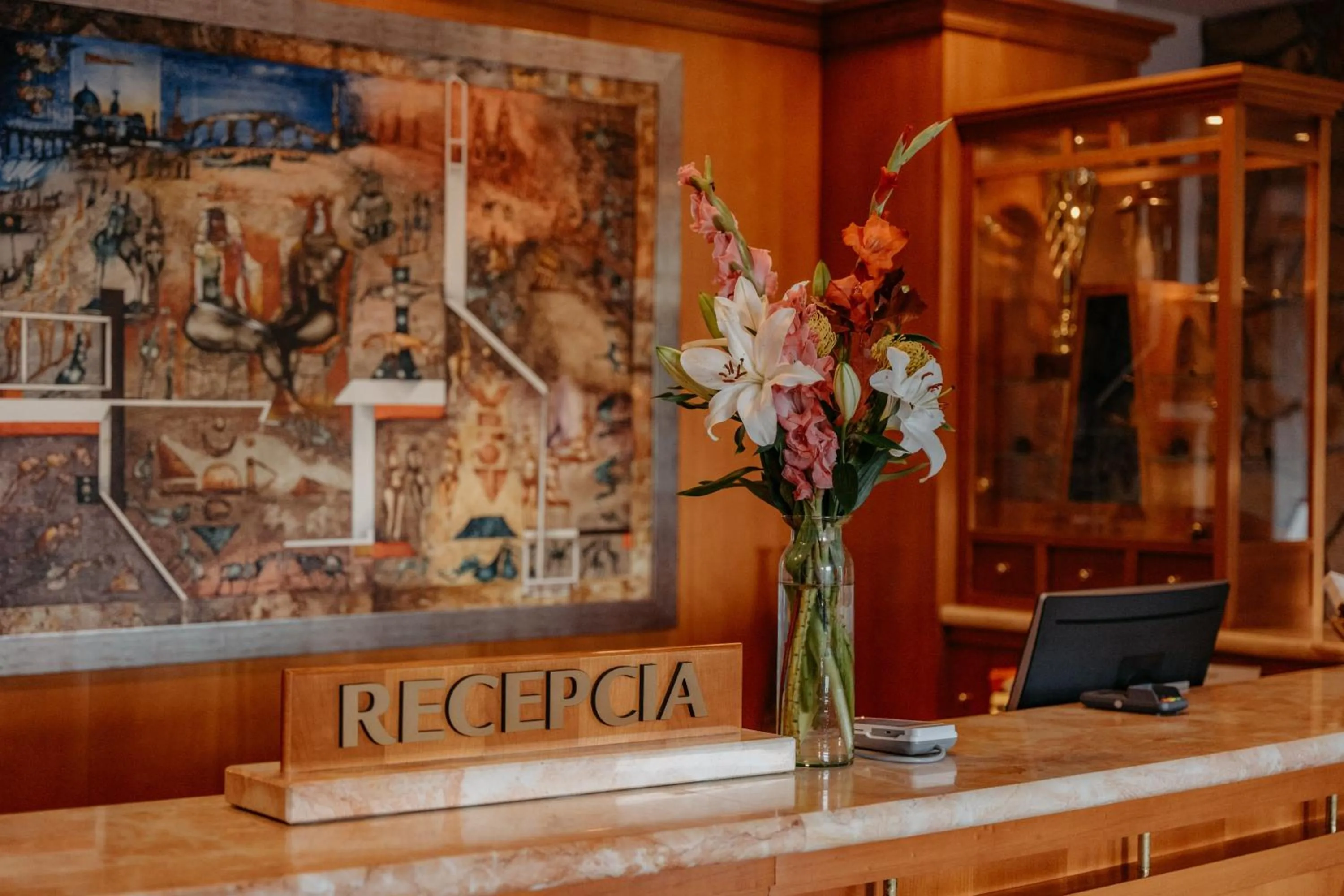 Lobby or reception in Hotel Partizán